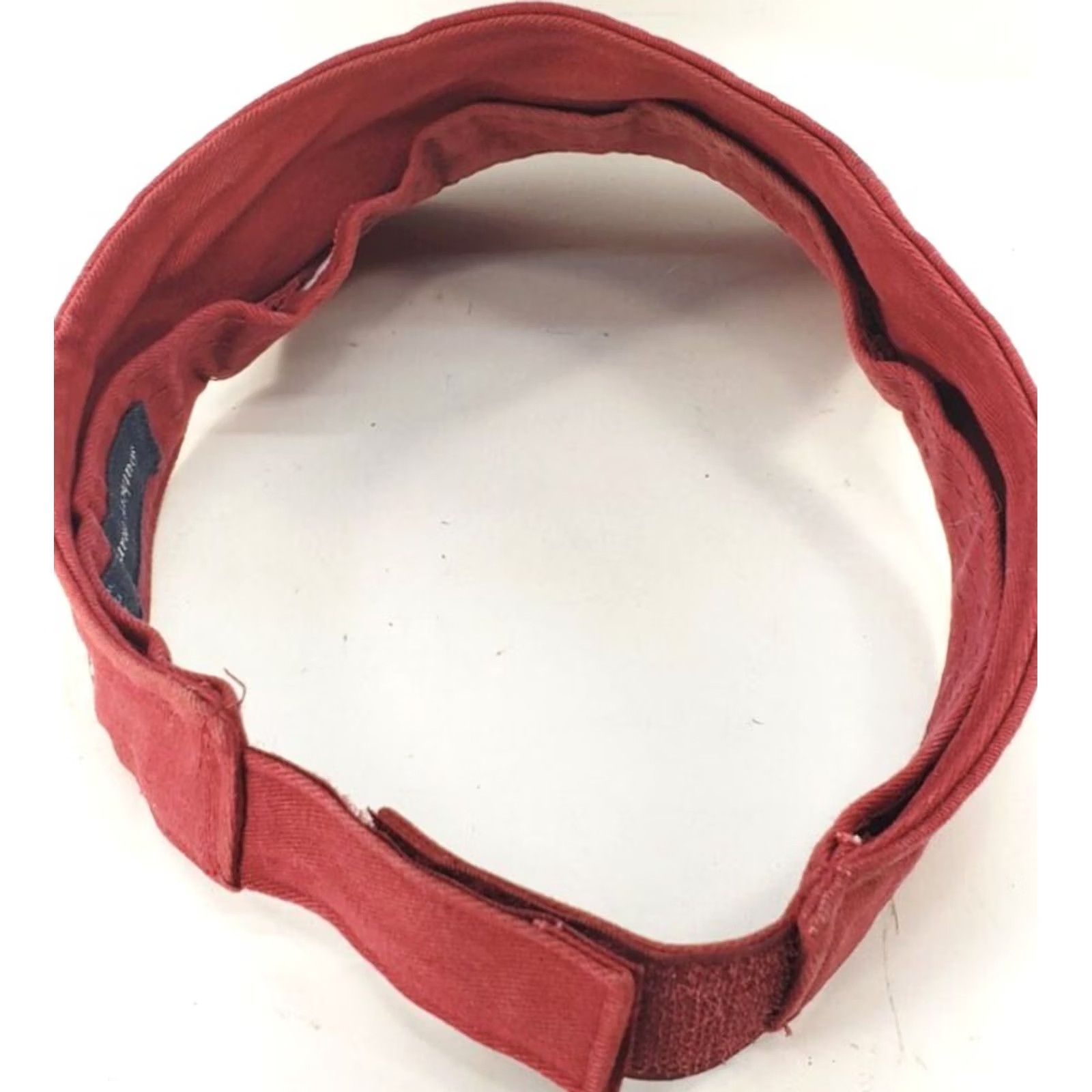 Vintage Southern Marsh Visor Hat Red Cotton Adjustable MENS / WOMENS UNISEX EUC Size ONE SIZE - 3 Thumbnail