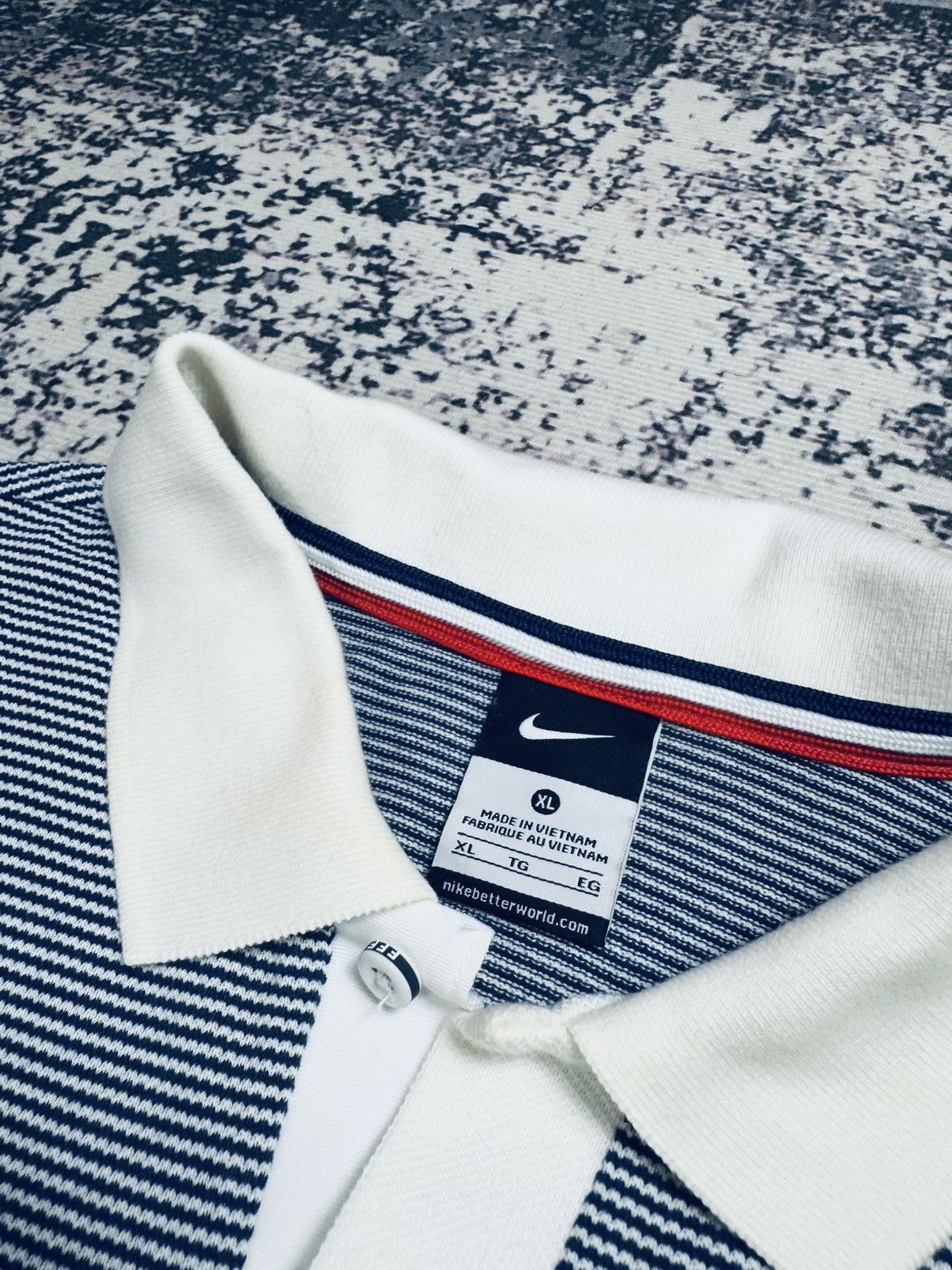 Nike Nike FFF Polo shirt Rooster Football Soccer france blue whit Size US XL / EU 56 / 4 - 5 Thumbnail