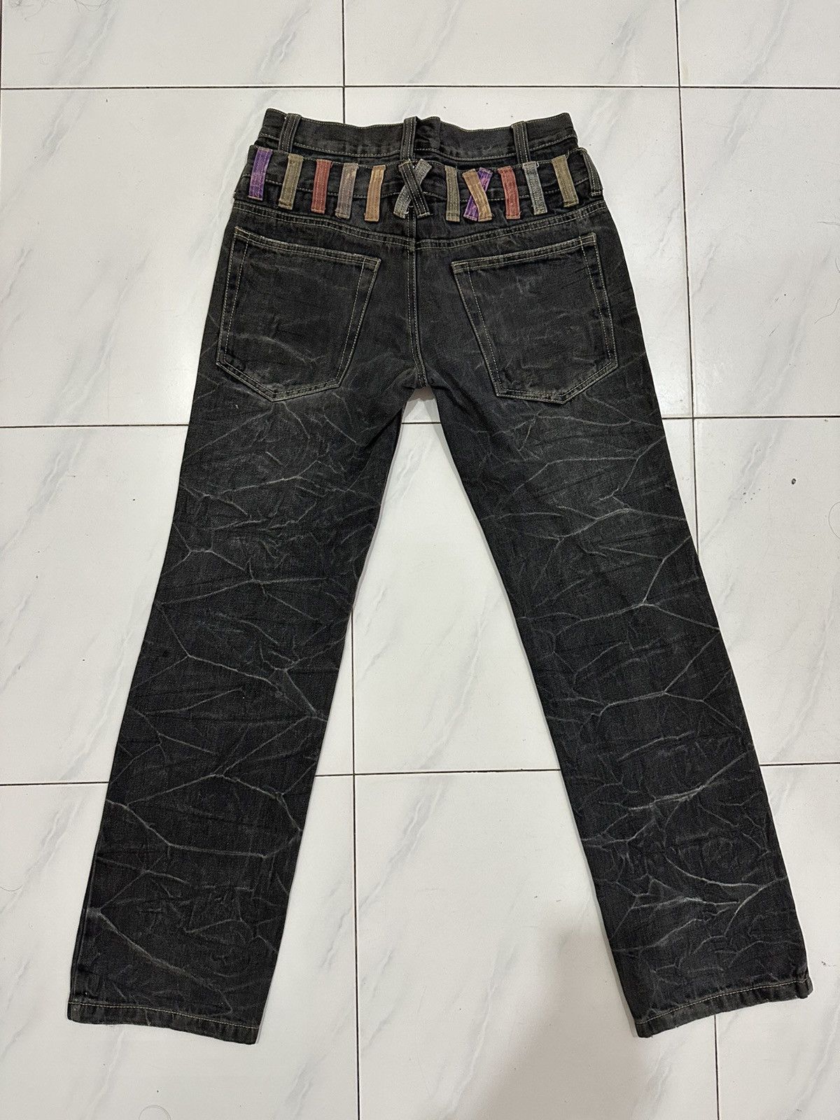 Japanese Brand VTG Distress Nylaus Double Waist Like Undercover Pants Size US 34 / EU 50 - 2 Thumbnail