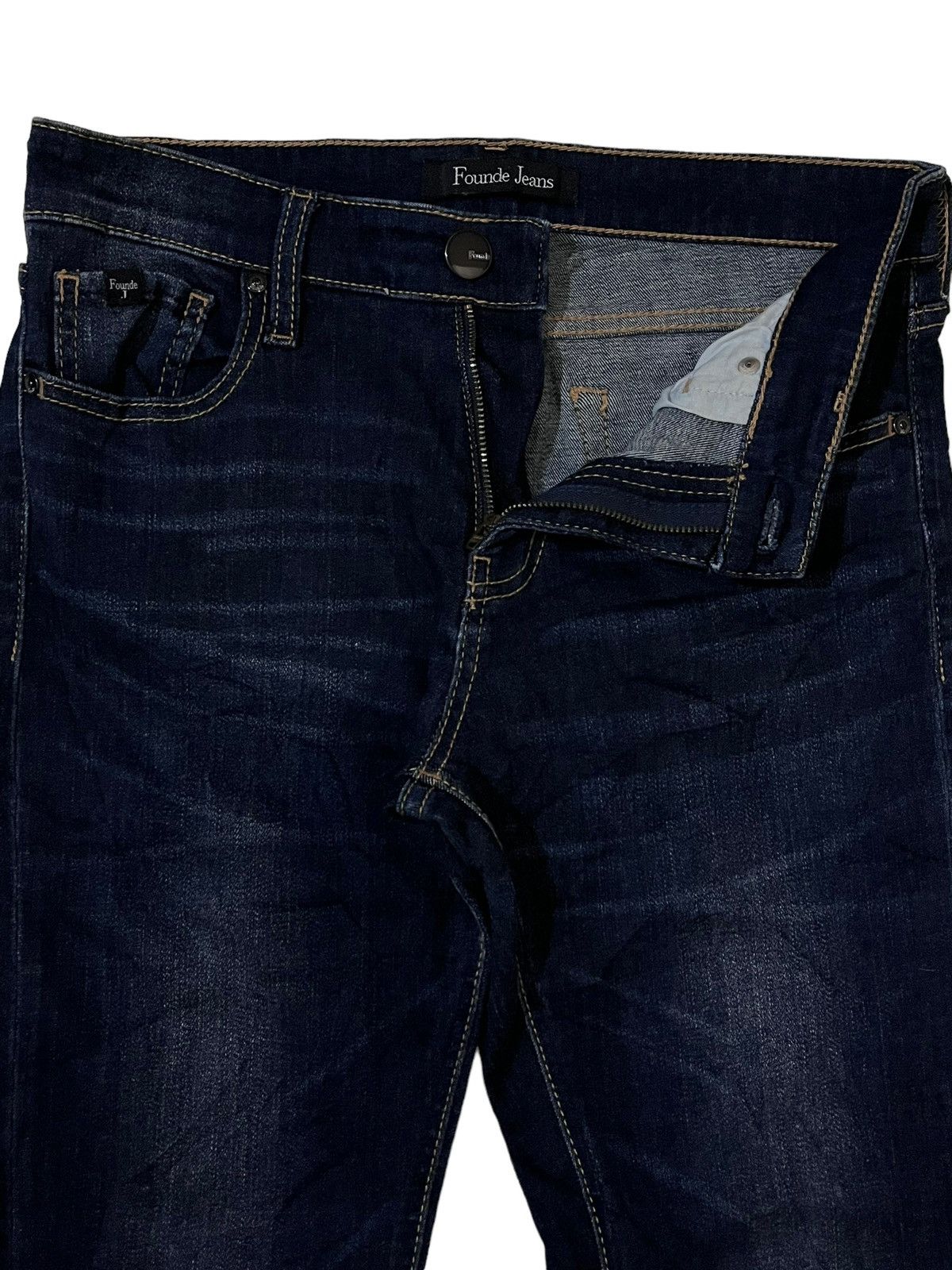 Japanese Brand Founde Jeans Slim Fits Cropped Jeans Size 30" / US 8 / IT 44 - 7 Thumbnail