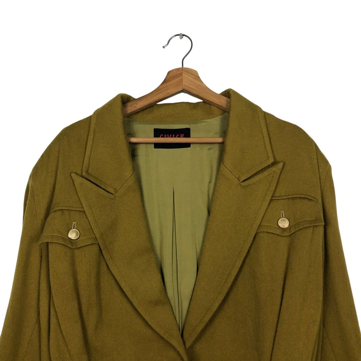 Vintage 🔥VINTAGE CROPPED BIKER JACKET WOOL CIVISK DOUBLE COLLAR Size US M / EU 48-50 / 2 - 5 Thumbnail