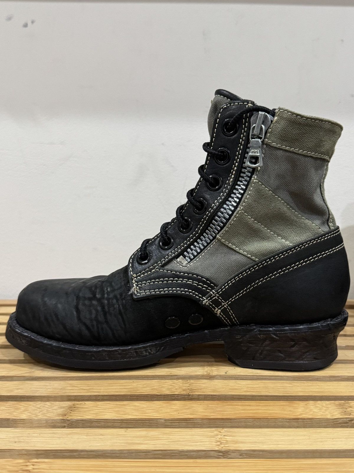 Visvim Visvim 7-Hole ‘73 Folk Boots Black Olive W7 37 38 W8 7 8 Size US 5 / EU 37 - 3 Thumbnail
