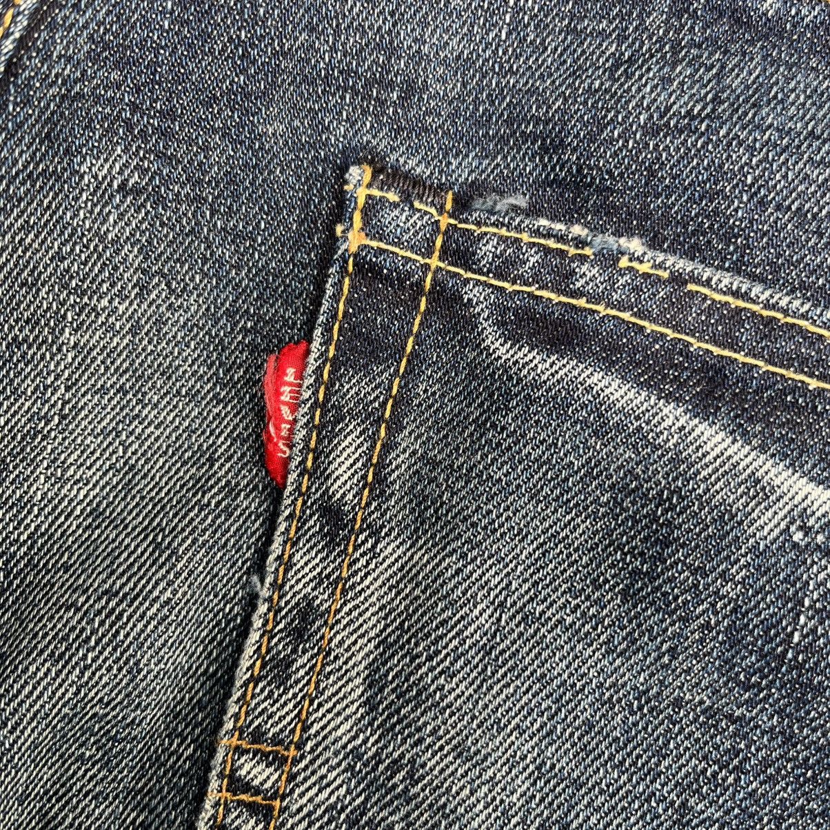 Levi's Vintage Clothing Levis LVC 501XX 66501 Big E Japan Selvedge Red Line Denim Size US 35 - 17 Thumbnail