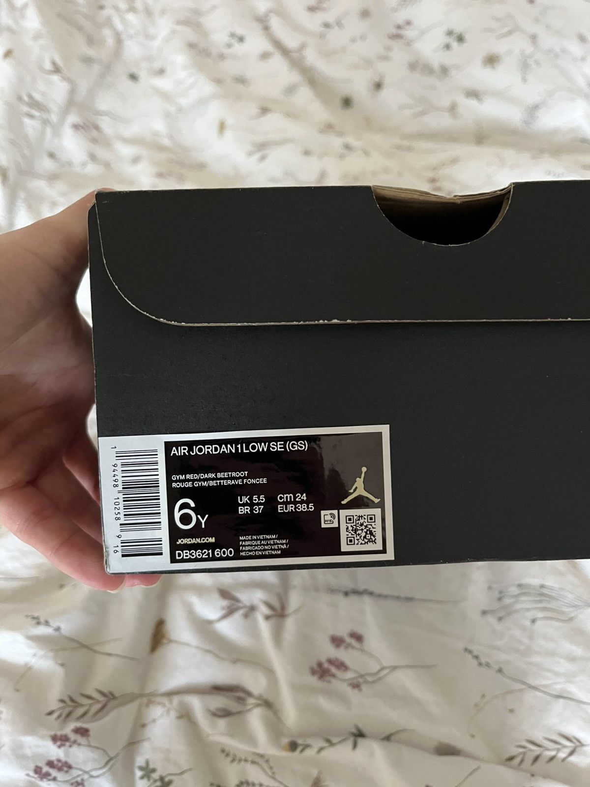 Nike Jordan 1 low red quilt🎯 Size US 7.5 / IT 37.5 - 8 Thumbnail