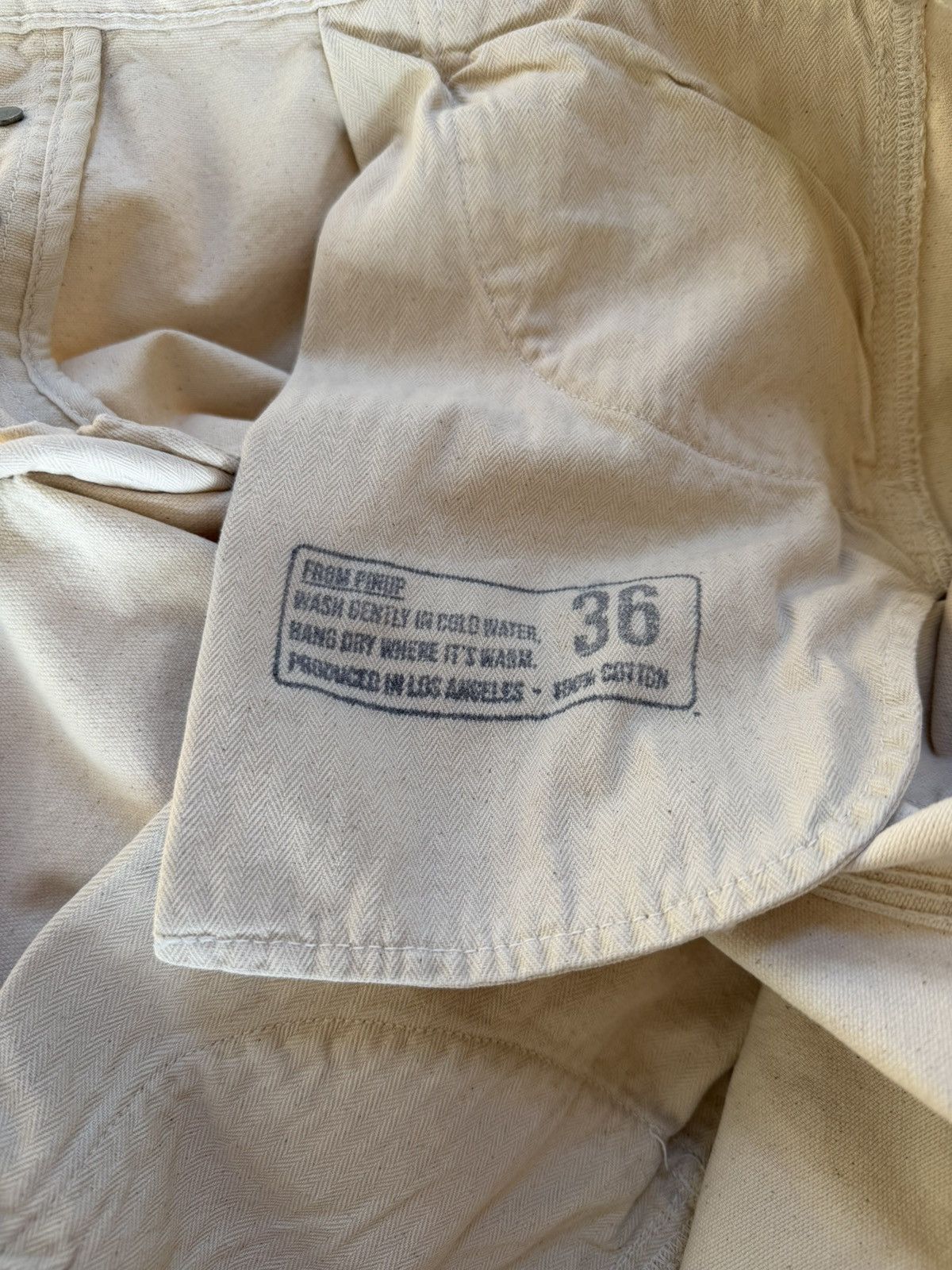 Other Pinup Rags Cream Journeyman Pants Size US 36 / EU 52 - 3 Thumbnail