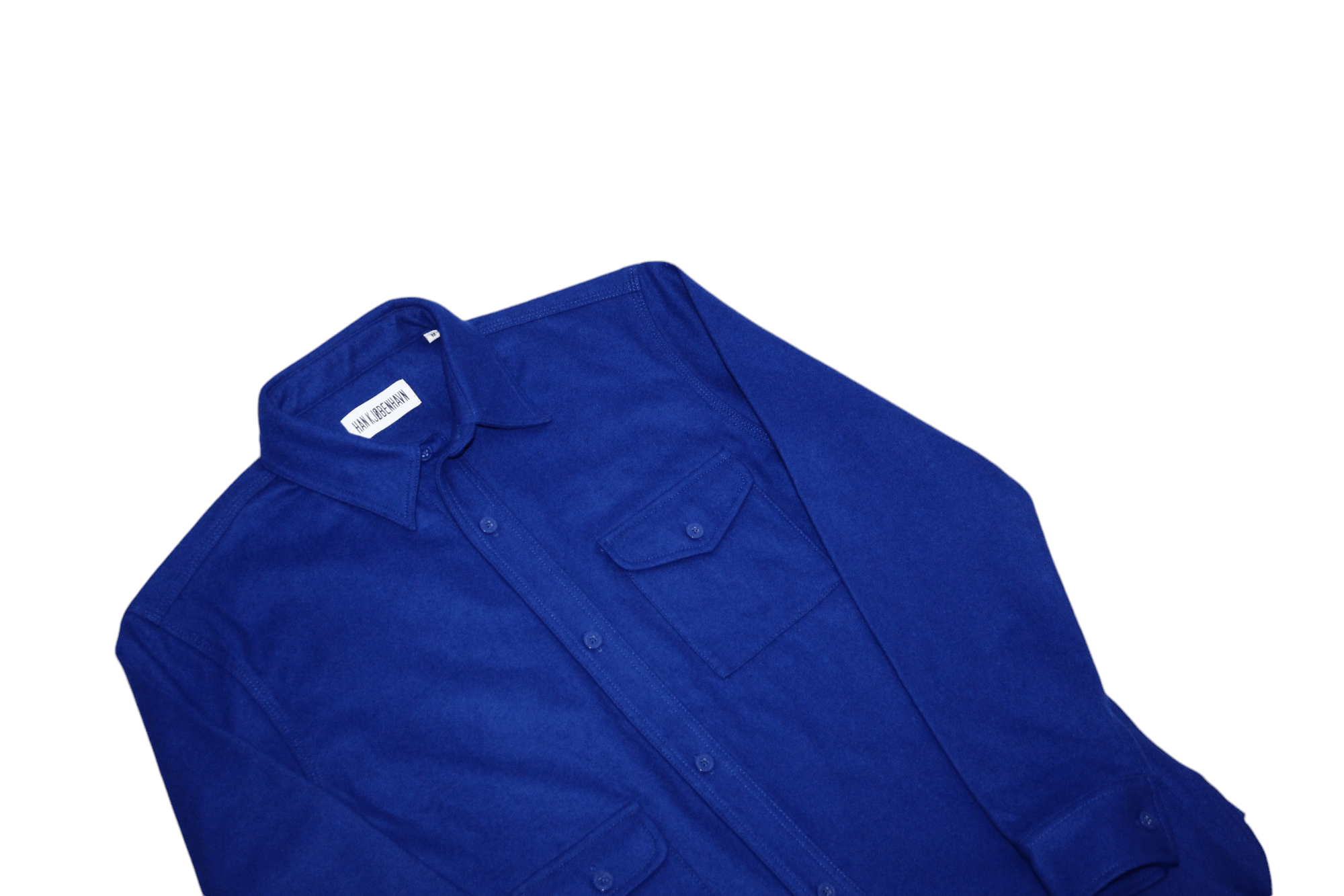 Han Kjobenhavn Han Kjobenhavn blue wool blend overshirt Size US M / EU 48-50 / 2 - 8 Thumbnail