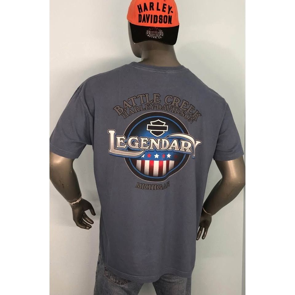 Harley Davidson × Vintage VINTAGE 2005 Harley Davidson T-shirt XL Men MICHIGAN Size US XL / EU 56 / 4 - 2 Thumbnail