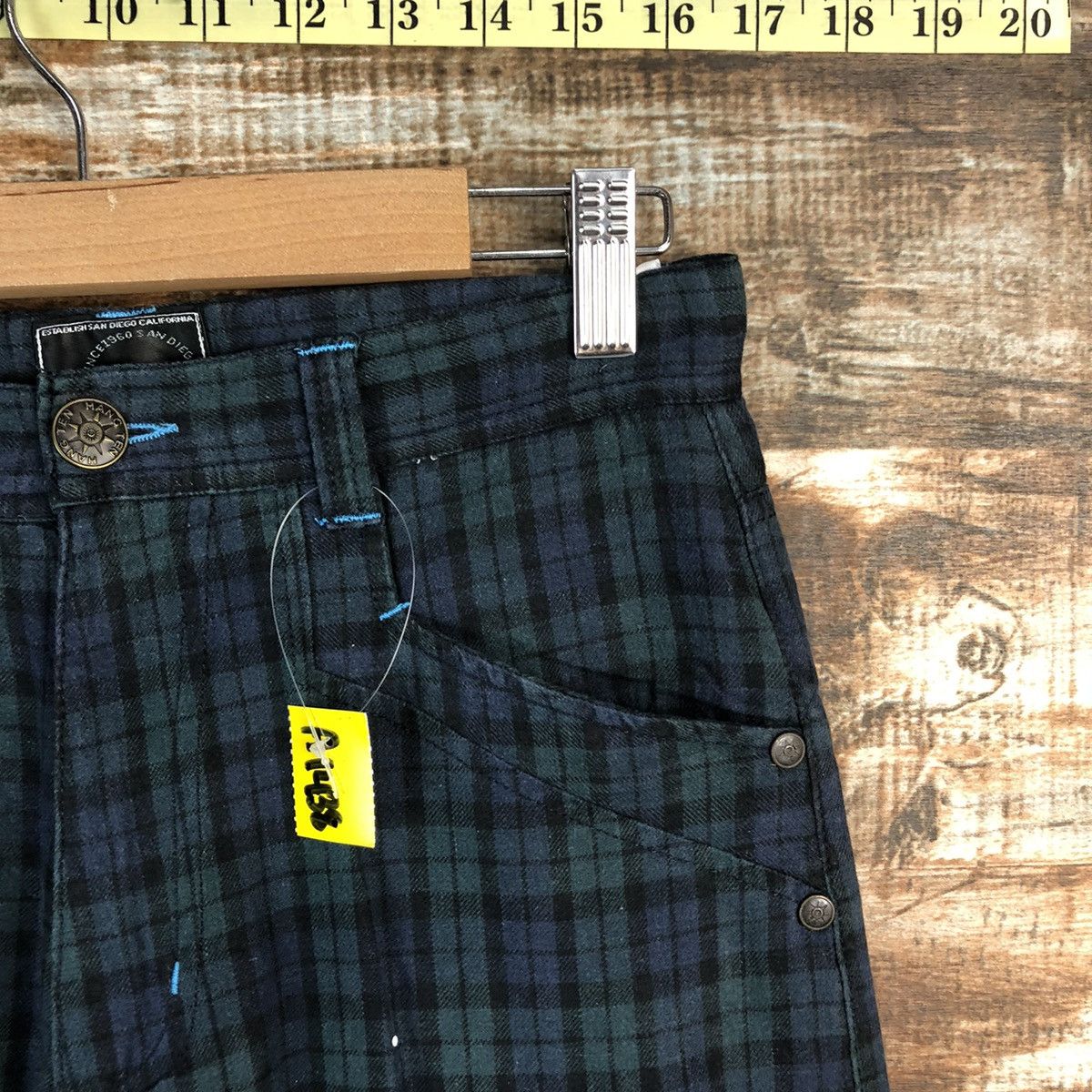 Hang Ten Hang Ten Green Checkred utility tactical Cargo Pants #A1438 Size US 26 / EU 42 - 8 Thumbnail