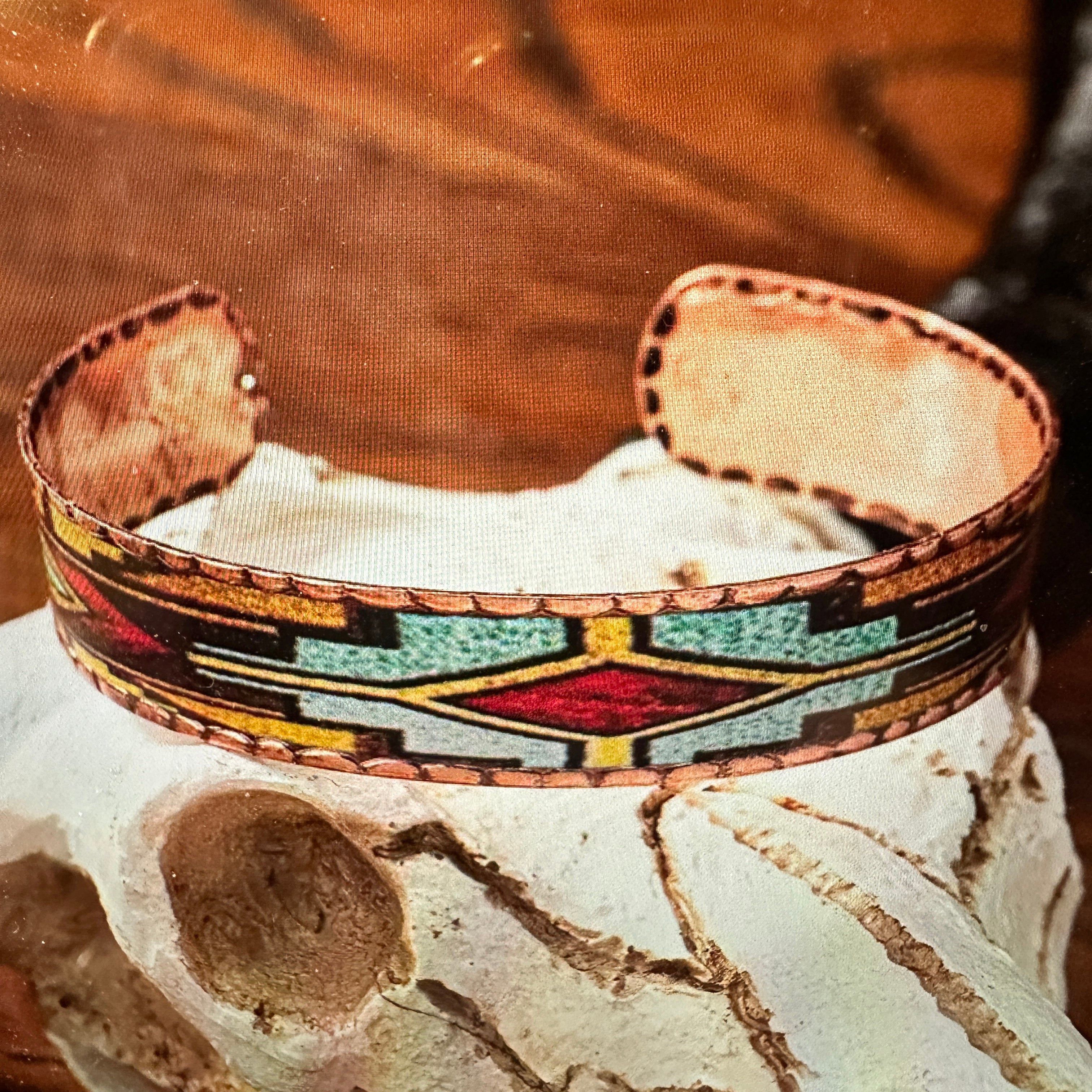 Other Handmade Boho Native American Navajo Copper Narrow Cuff Brac Size ONE SIZE - 4 Thumbnail