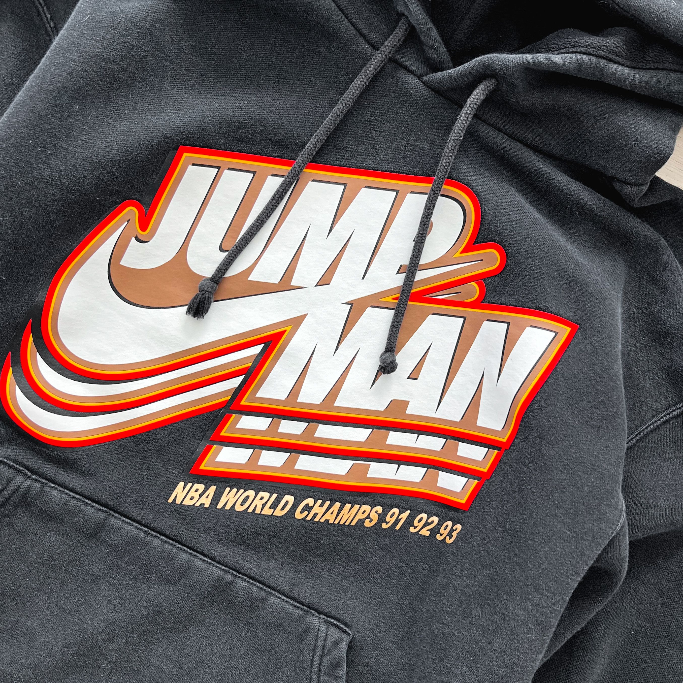 Jordan Brand VTG 90's Jordan Jumpman NBA World Champs Hooded Sweatshirt Size US M / EU 48-50 / 2 - 4 Thumbnail