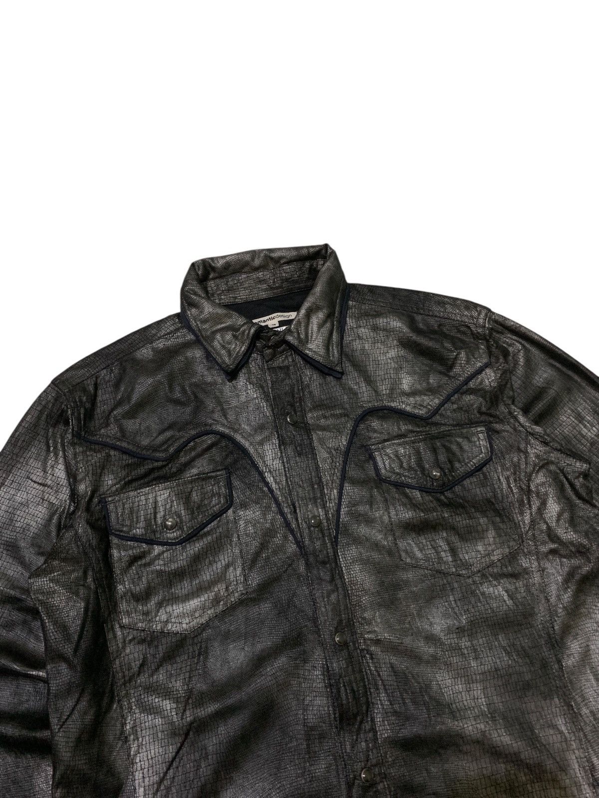 If Six Was Nine × Japanese Brand × Le Grande Bleu (L.G.B.) Vintage Semantic Design Ifsixwasnine Snakeskin Shirt Size US M / EU 48-50 / 2 - 2 Thumbnail