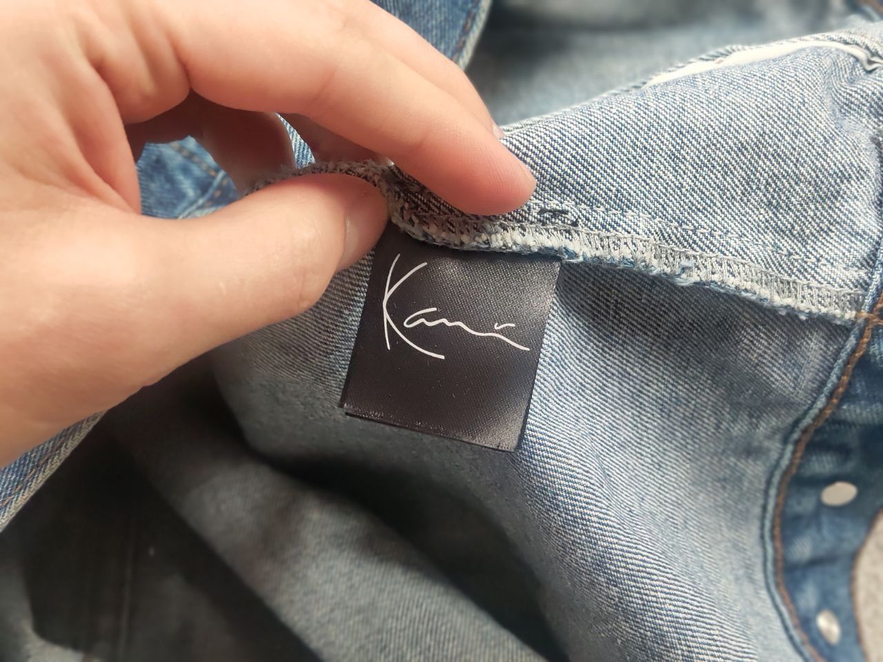 Karl Kani Karl Kani Vintage Logo BLue Button denim Jacket Y2K Style Size US M / EU 48-50 / 2 - 17 Thumbnail