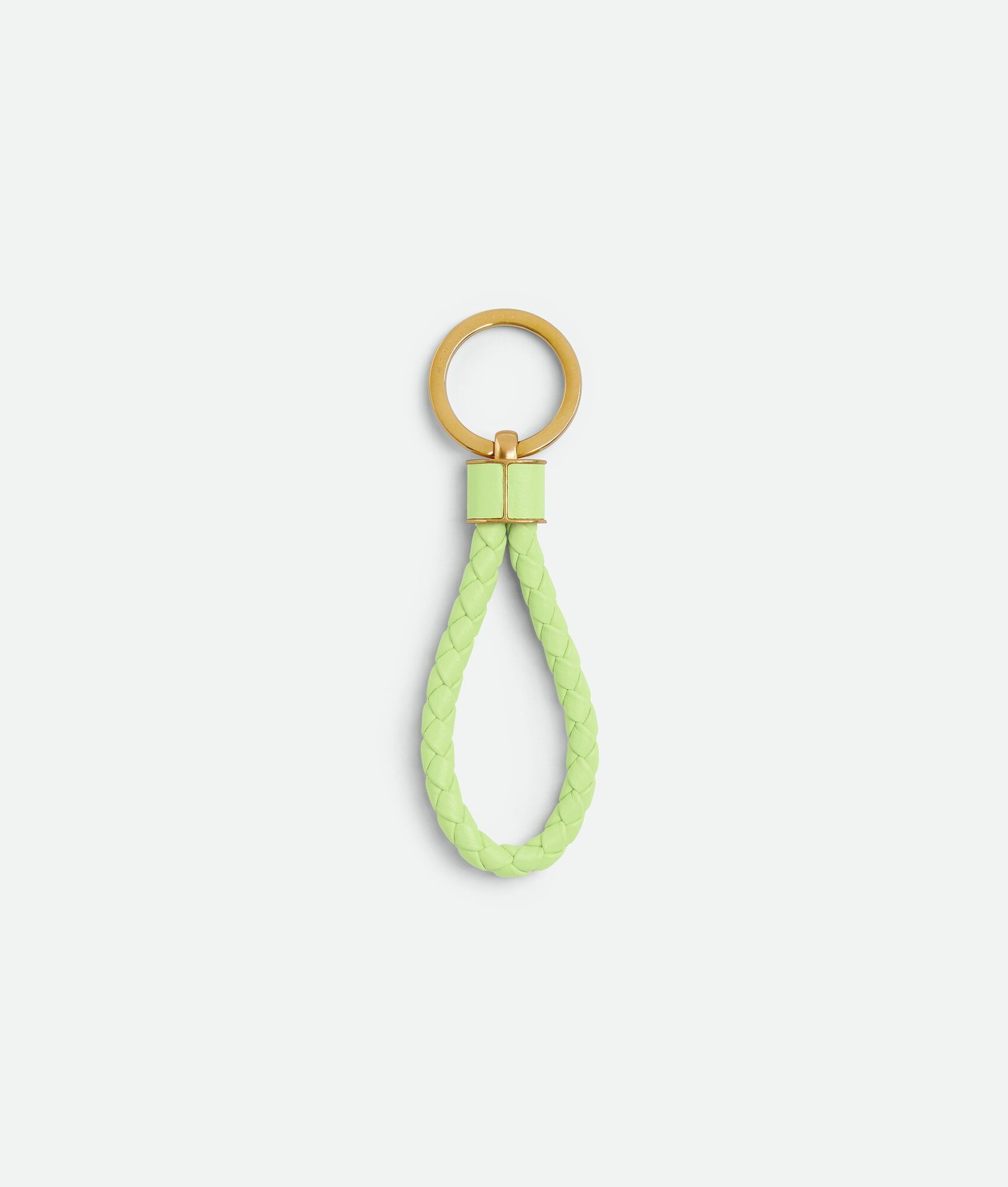 Bottega Veneta o1n1vont0125 Size: OS / Intreccio Key Ring in Fennel Size ONE SIZE - 2 Thumbnail