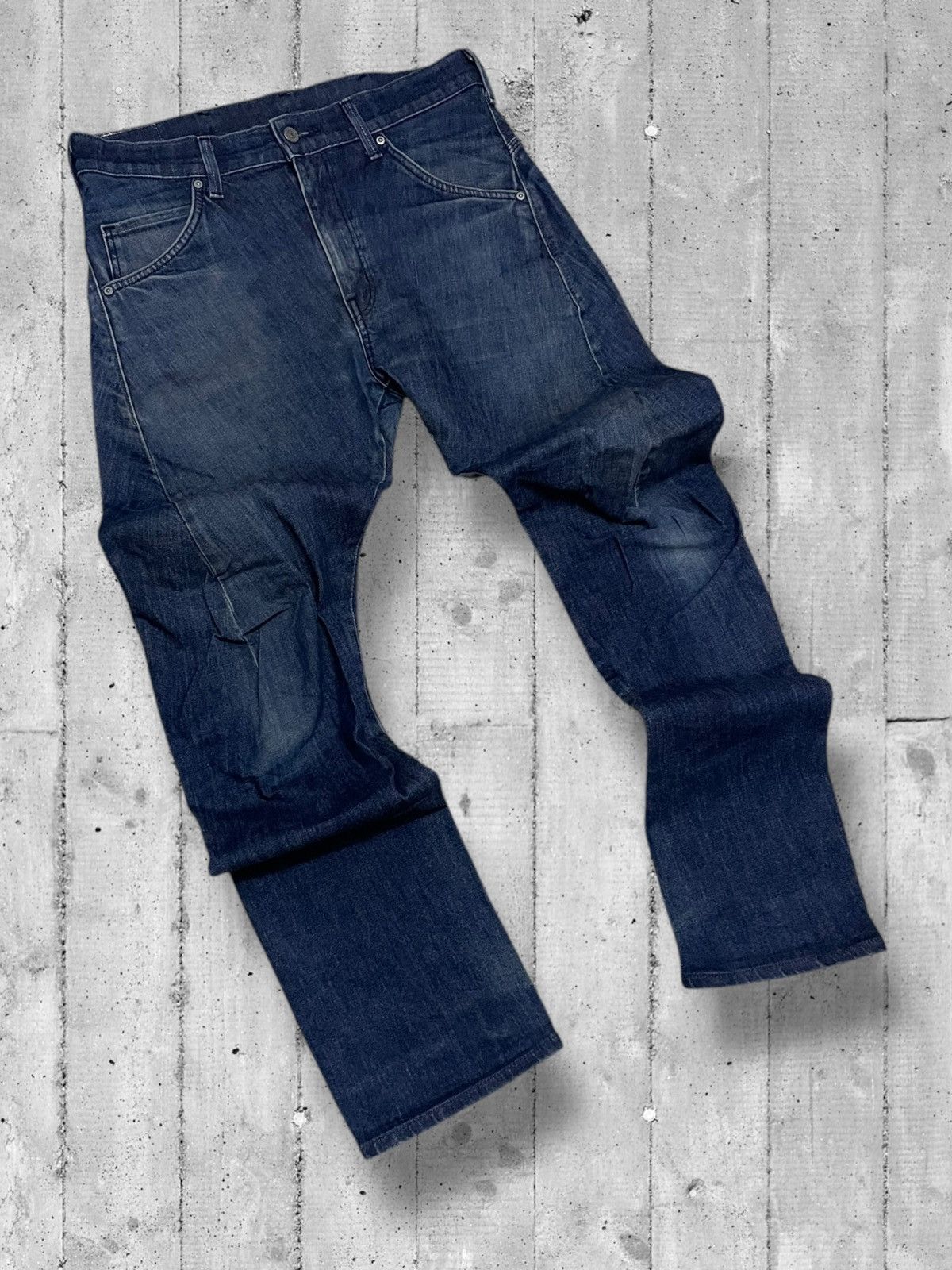 Designer × Edwin × Vintage Vintage 90s Designer Japan Edwin Efunction Wild Leg Og Style Size US 31 - 2 Thumbnail