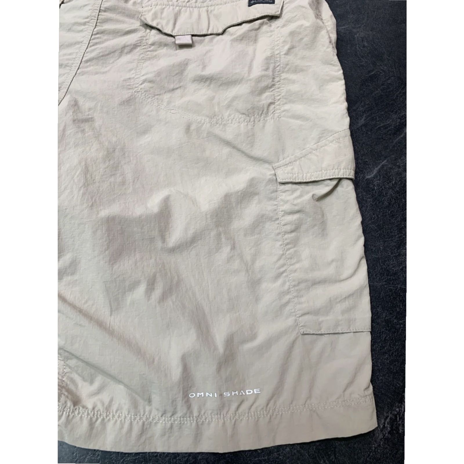 Vintage Columbia Cargo Shorts 42x12 Khaki Nylon Mens Size US 42 / EU 58 - 7 Thumbnail