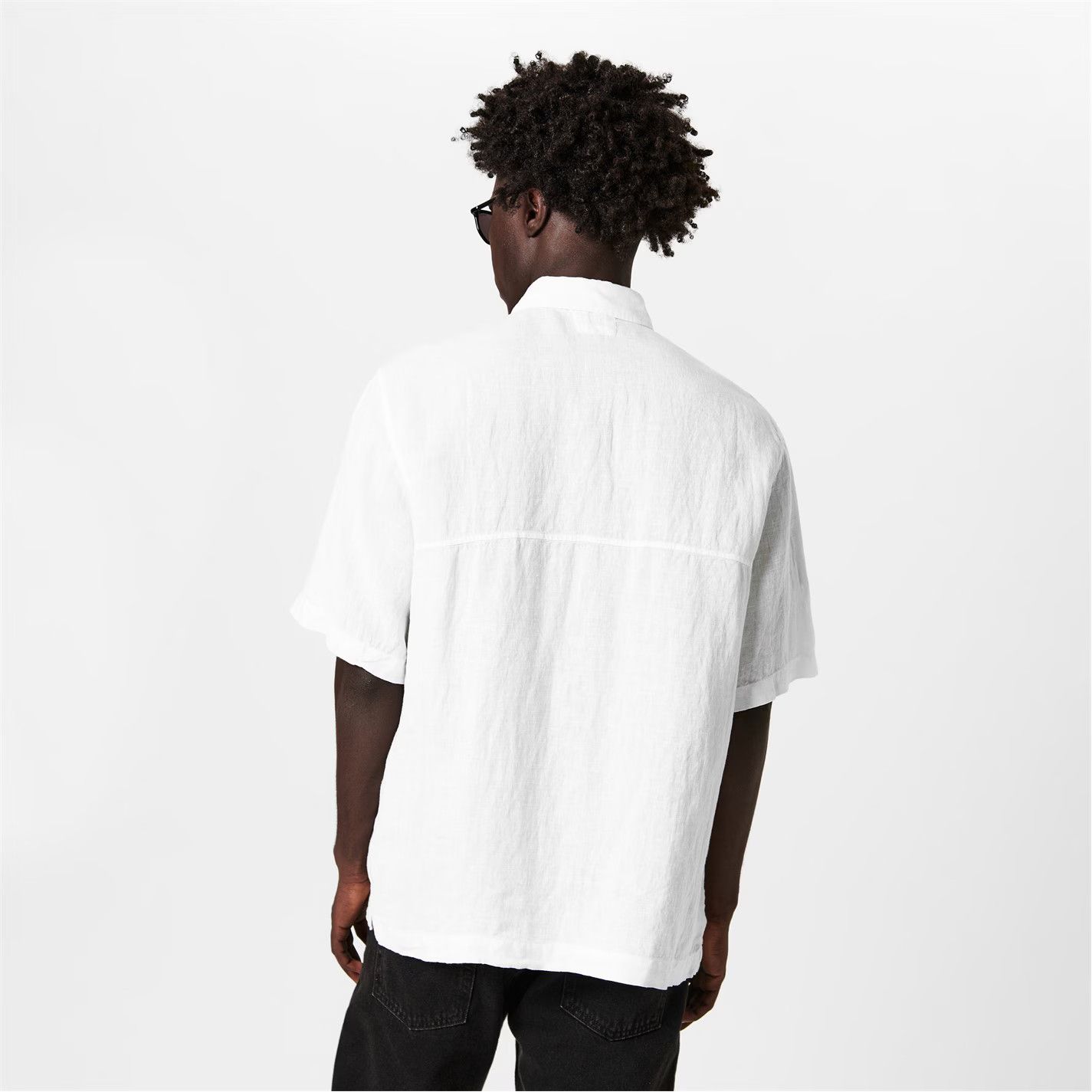 C.P. Company o1g2r1mq0426 Boxy Short Sleeve Shirt in White Size US L / EU 52-54 / 3 - 4 Thumbnail
