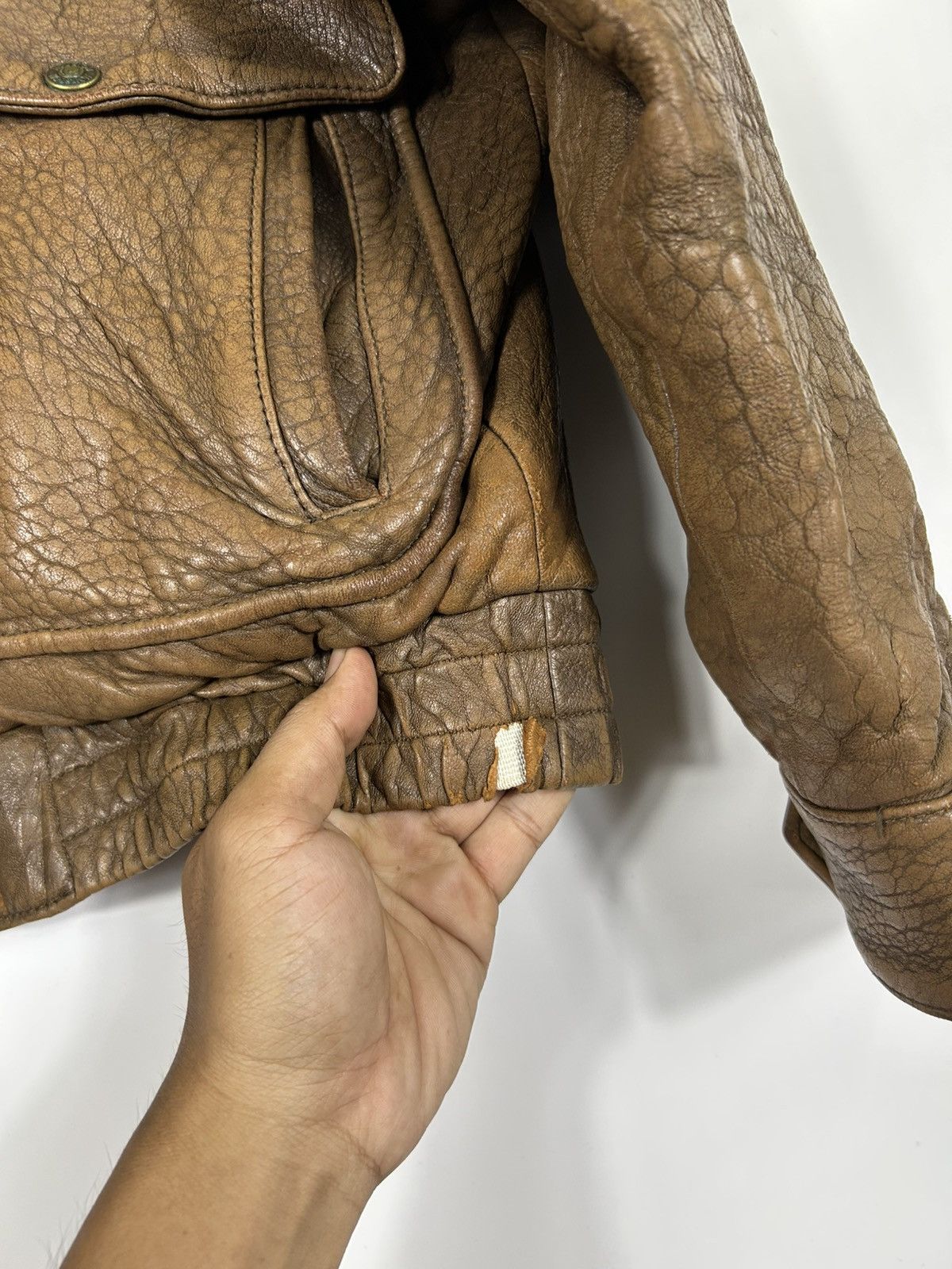 Leather ⚡️Vintage 80’s Houston A2 Flyer Leather Jacket Size US L / EU 52-54 / 3 - 10 Thumbnail