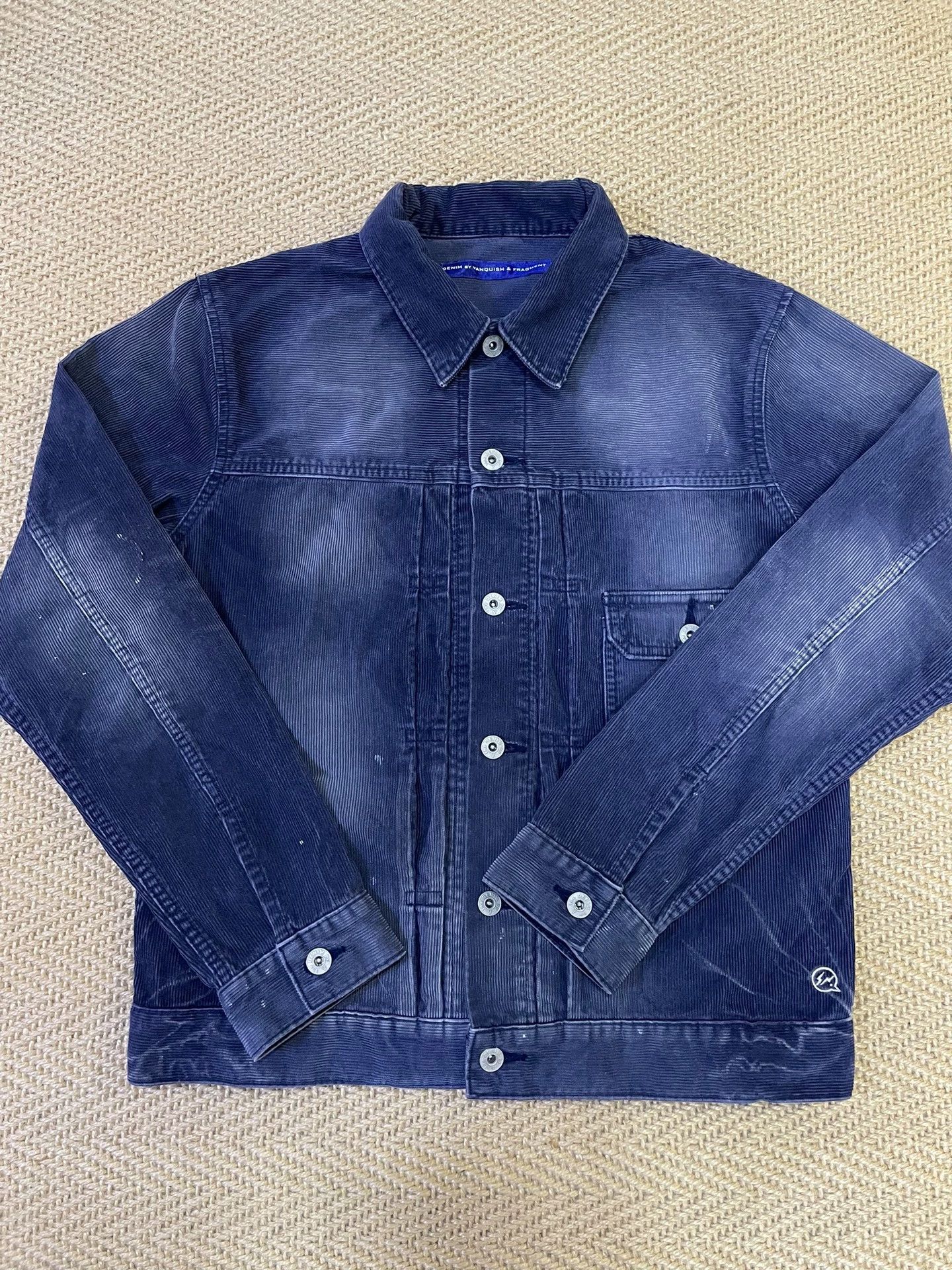 Fragment Design FRAGMENT x VANQUISH Washed Corduroy Jacket M Lightning Blue Size US M / EU 48-50 / 2 - 1 Thumbnail