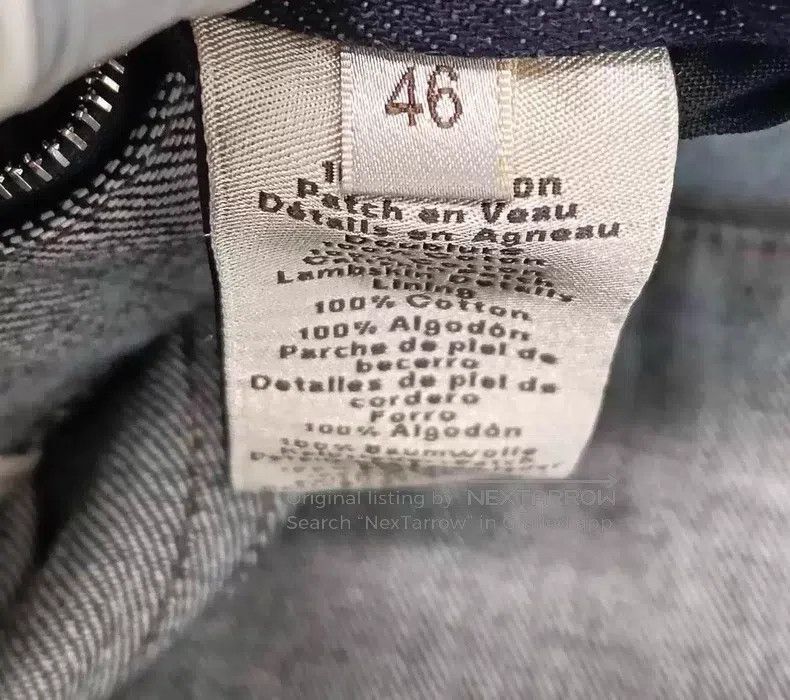 Hermes Hermes Denim jacket, leather patch denim jacket Size US S / EU 44-46 / 1 - 8 Thumbnail