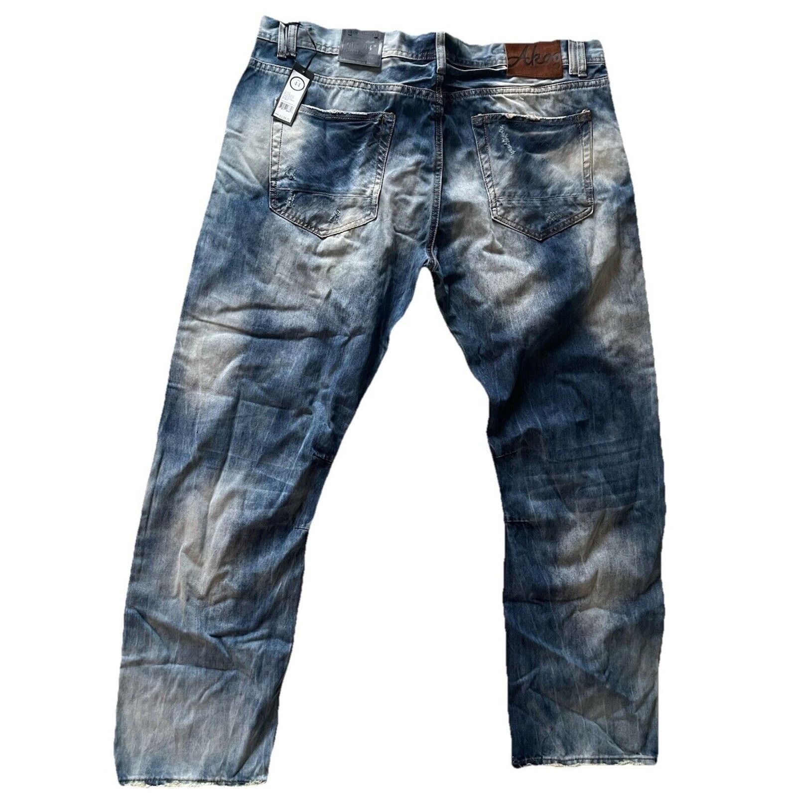 AKOO NWT AKOO Jeans Y2K Mens 44 x 34 Acid Wash Denim Streetwear Size US 44 / EU 60 - 5 Thumbnail