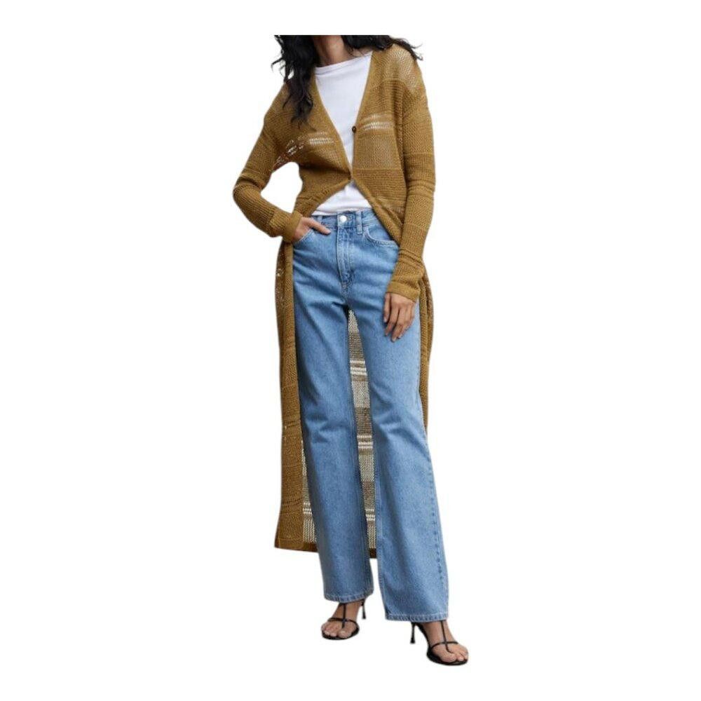 Designer MNG Knitted Pant and Duster Set L Size 36" / US 14 / IT 50 - 6 Thumbnail