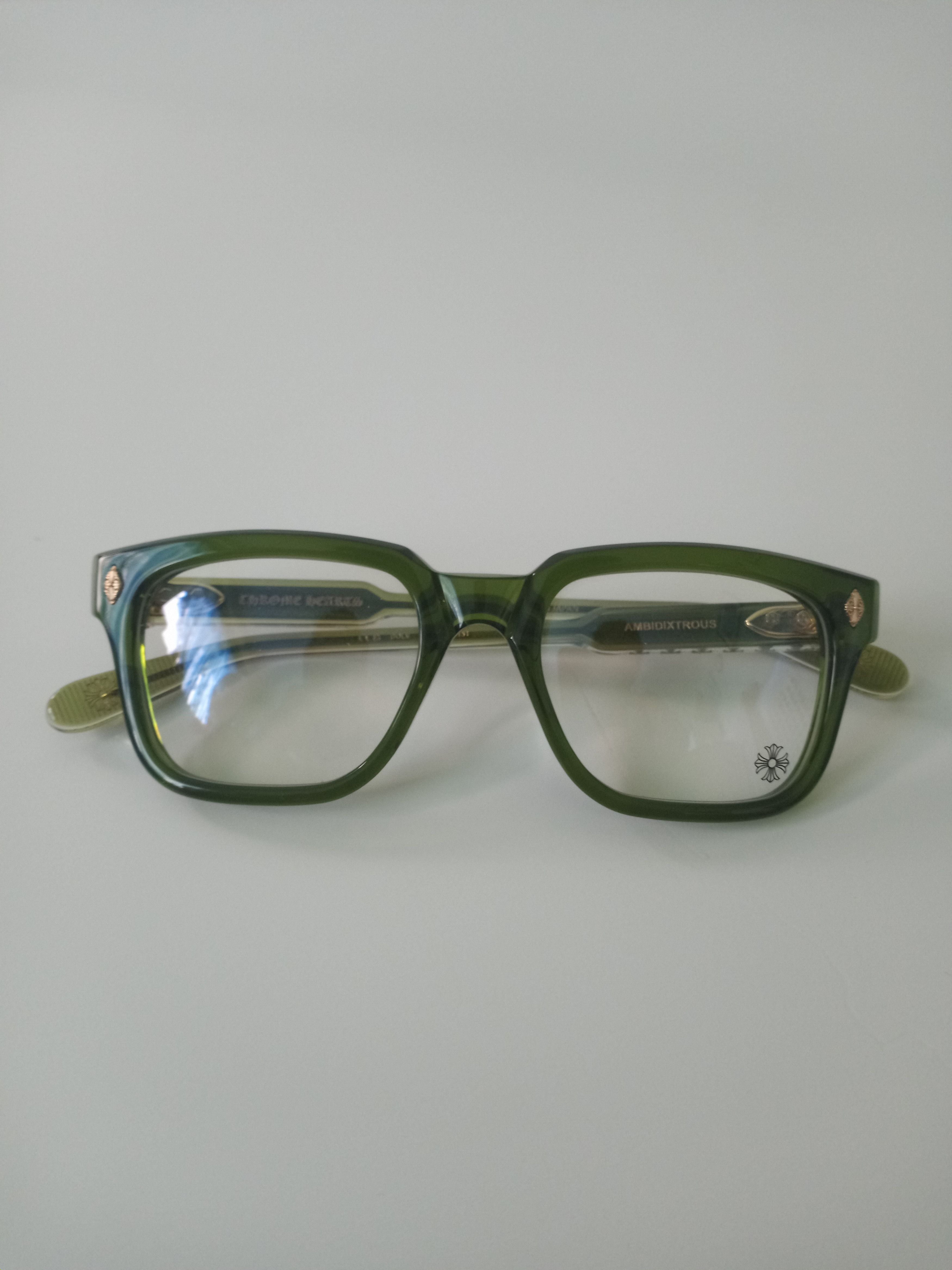 Chrome Hearts Chrome Hearts Green Ambidixtrous Glasses - Size 53[]21-151 Size ONE SIZE - 4 Thumbnail
