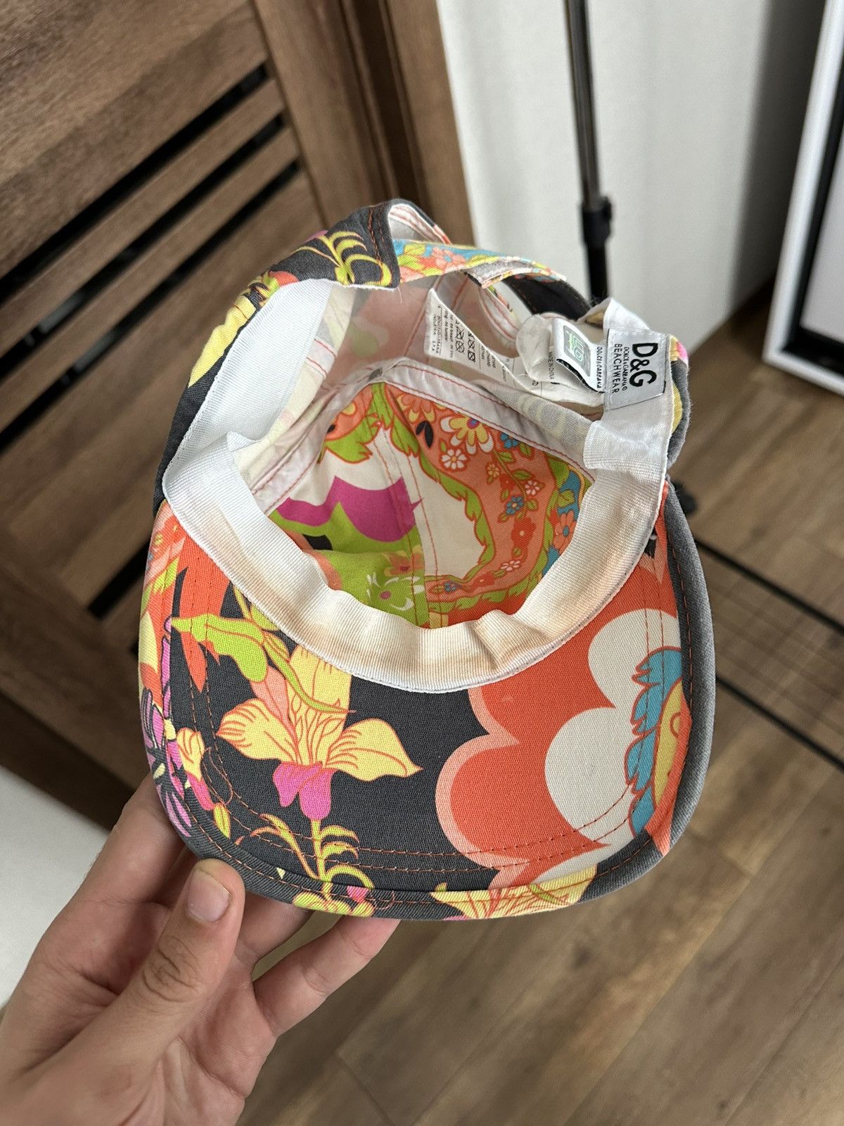 Dolce & Gabbana Dolce & Gabbana Baseball Cap Hat Floral Multilogo D&G Size ONE SIZE - 9 Thumbnail