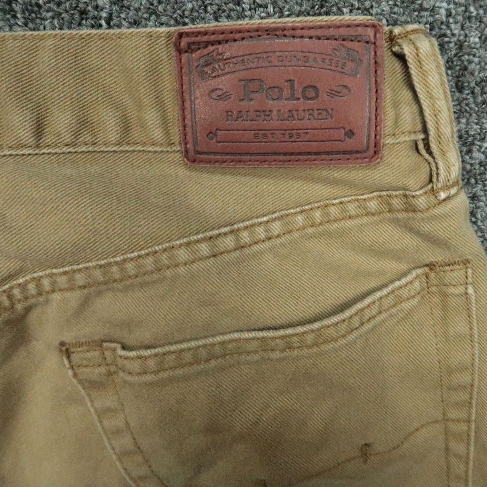 Polo Ralph Lauren Polo Ralph Lauren Jeans Mens 32x34 Brown 5-Pocket Classic Straight 867 Size US XS / EU 42 / 0 - 6 Thumbnail
