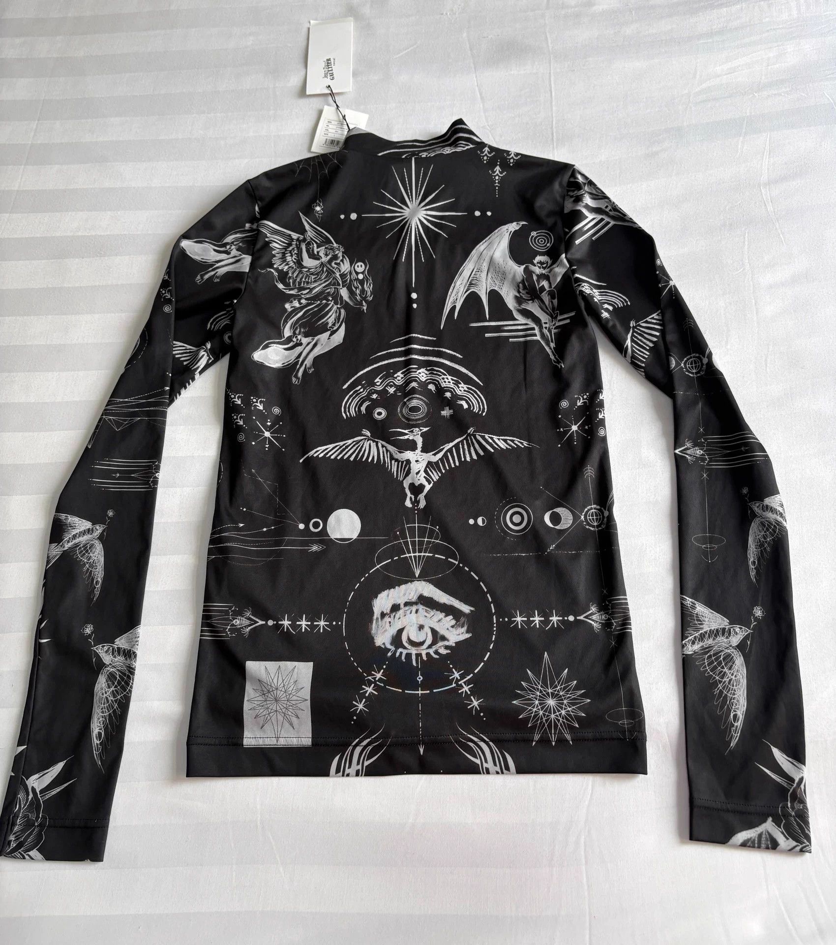 Jean Paul Gaultier Jean Paul Gaultier x Sacai Fitted Tattoo Print Top New SZ1 Size S / US 4 / IT 40 - 8 Thumbnail