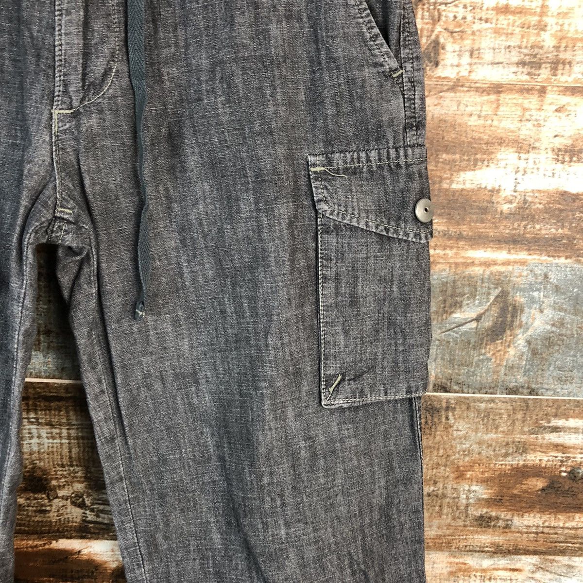 Japanese Brand Et Boite Grey Cargo utility Multipocket Pants #A2438 Size 27" / US 4 / IT 40 - 10 Thumbnail