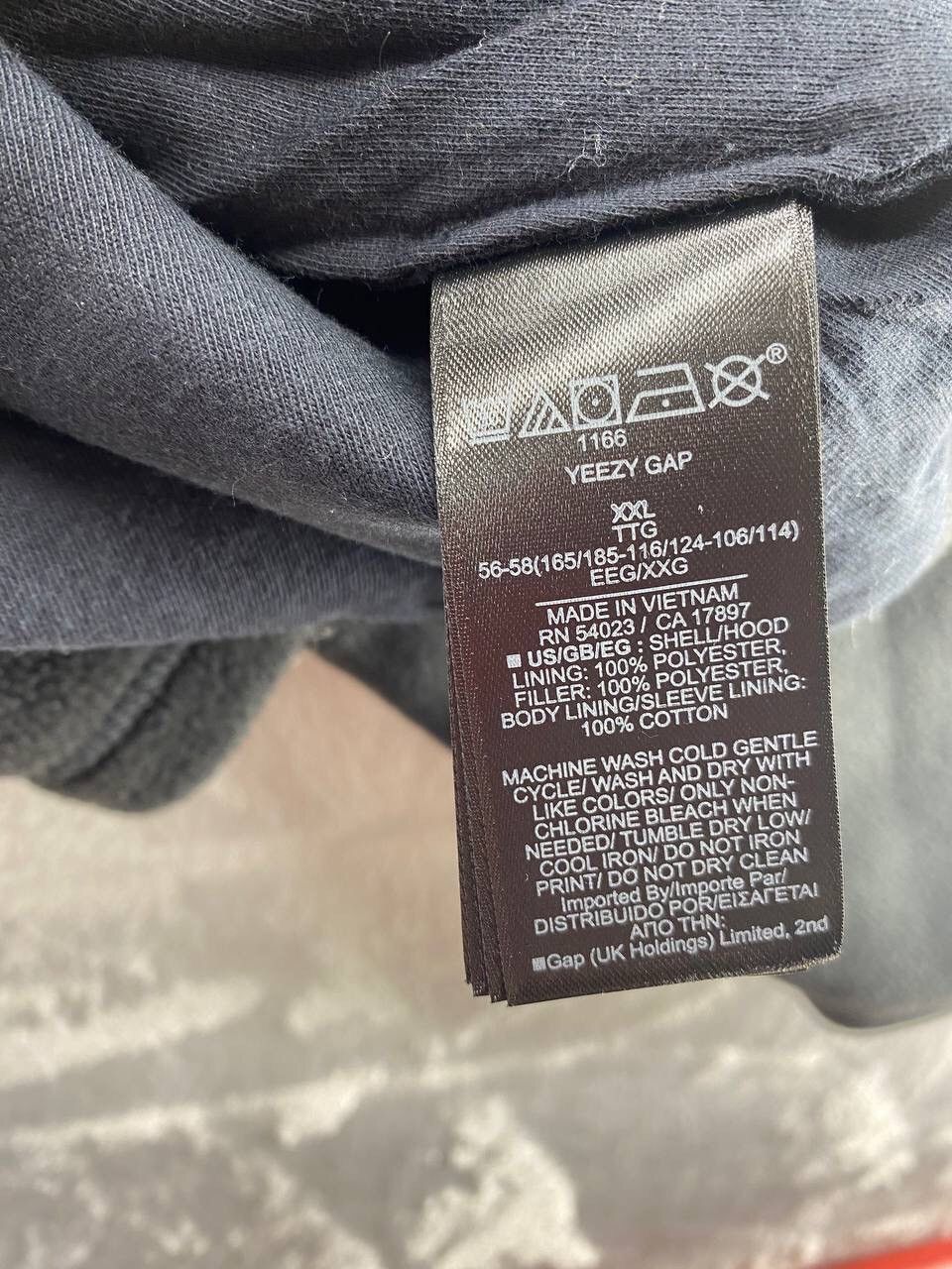 Gap × Kanye West YEEZY Gap Polar Fleece Padded Hoodie Black XXL Size US XXL / EU 58 / 5 - 6 Thumbnail