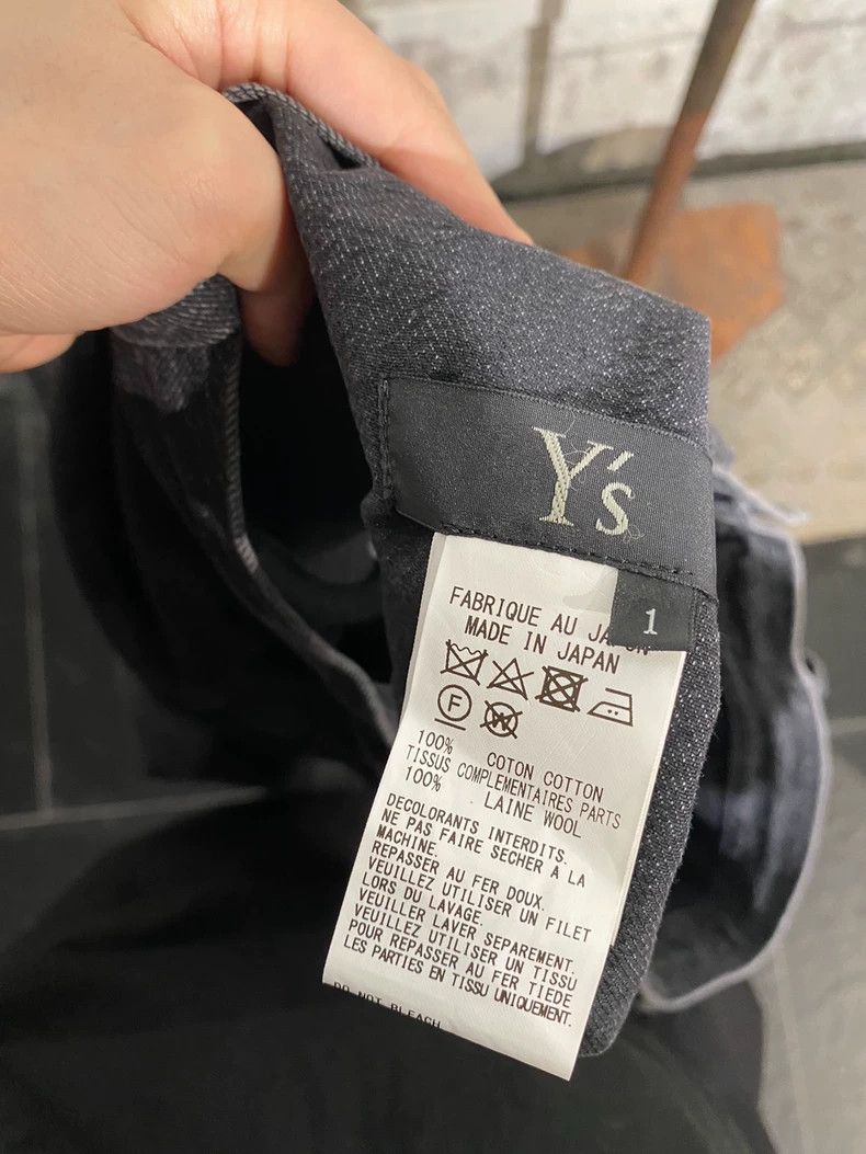 Yohji Yamamoto Yohji Yamamoto size 1 Denim and wool straight leg trousers Size US 28 / EU 44 - 7 Thumbnail