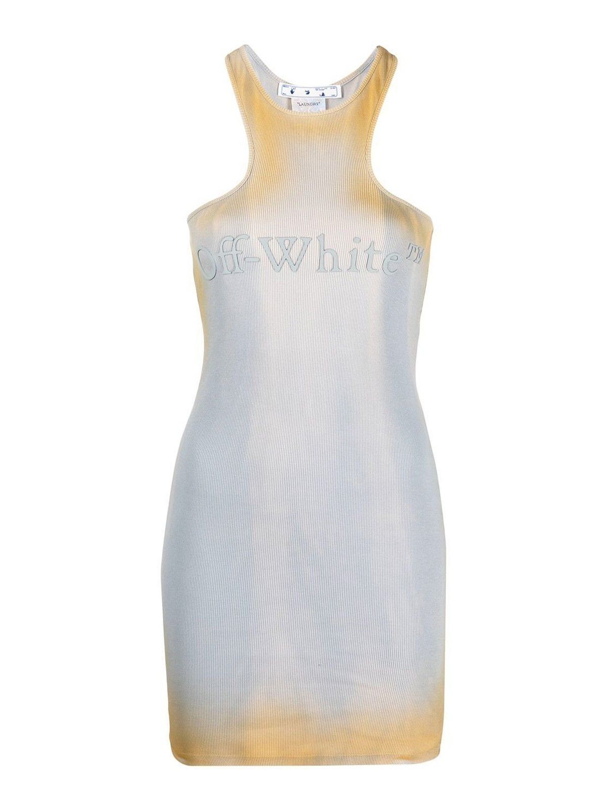 Off-White o1gr1nt0325 Laundry Mini Dress in Grey/Beige Size S / US 4 / IT 40 - 1 Thumbnail
