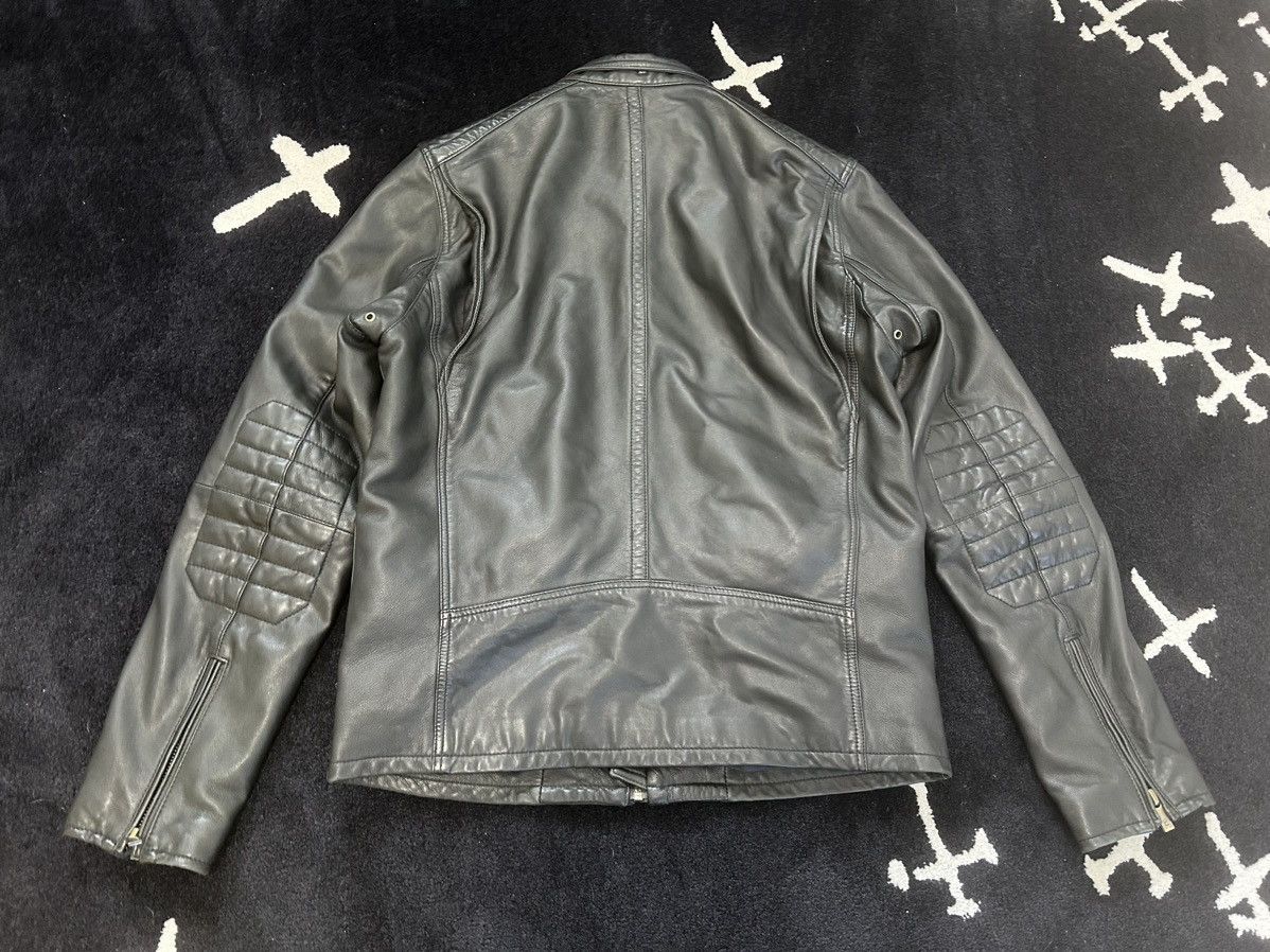 Massimo Dutti Massimo Dutti 2000s Vintage Leather Racer Jacket Size US M / EU 48-50 / 2 - 2 Thumbnail