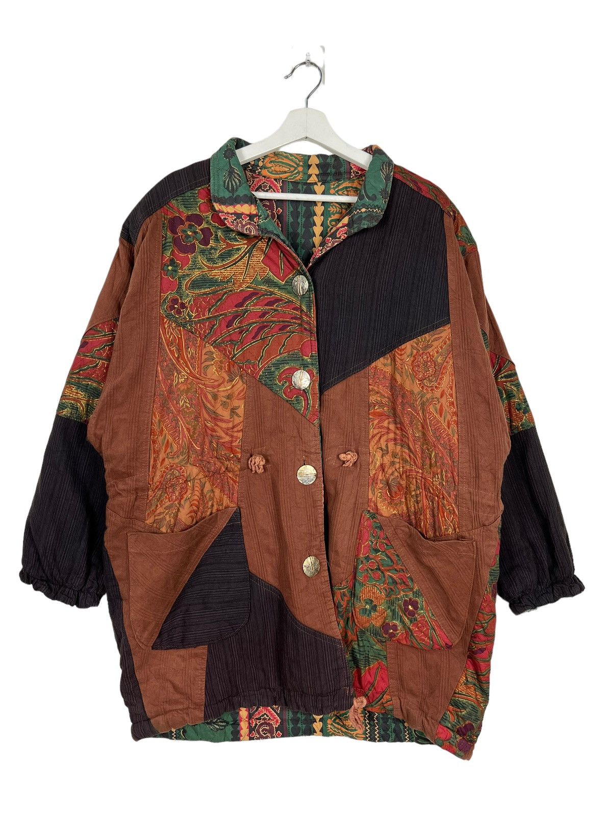Japanese Brand 🔥 60s RARE VINTAGE INDIGO PATCHWORK JACKET Size US M / EU 48-50 / 2 - 1 Thumbnail