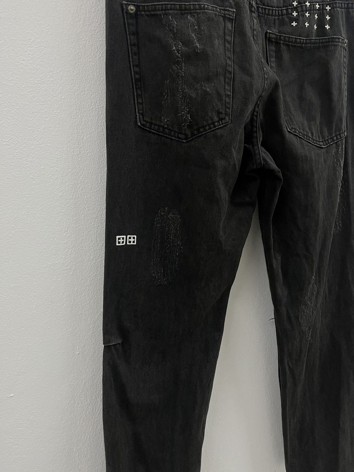 Ksubi Chitch Chop Rat Attack Black Distressed Jeans Size US 32 / EU 48 - 9 Thumbnail