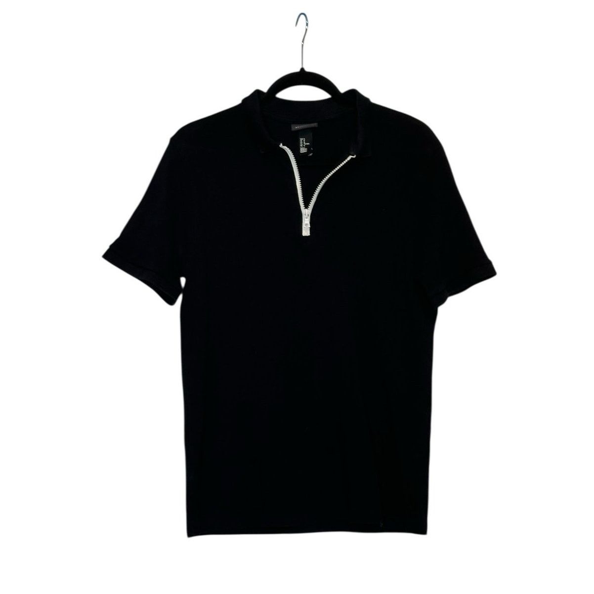 H&M H&M Conscious black short sleeves zipper polo shirt size M Size US M / EU 48-50 / 2 - 6 Thumbnail