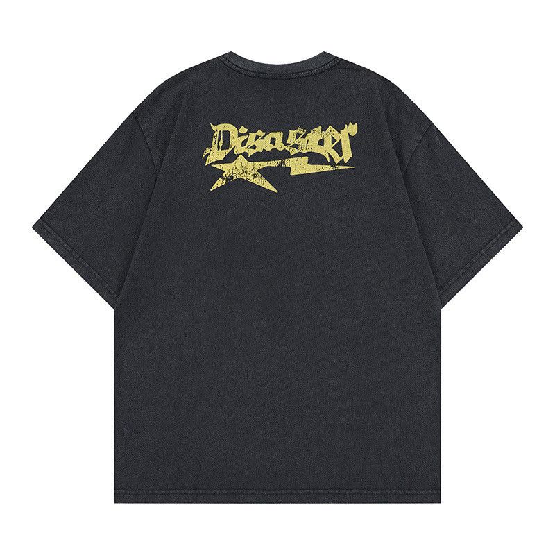 Japanese Brand Street-style retro letter print T-shirt loose distressed Size US M / EU 48-50 / 2 - 2 Thumbnail