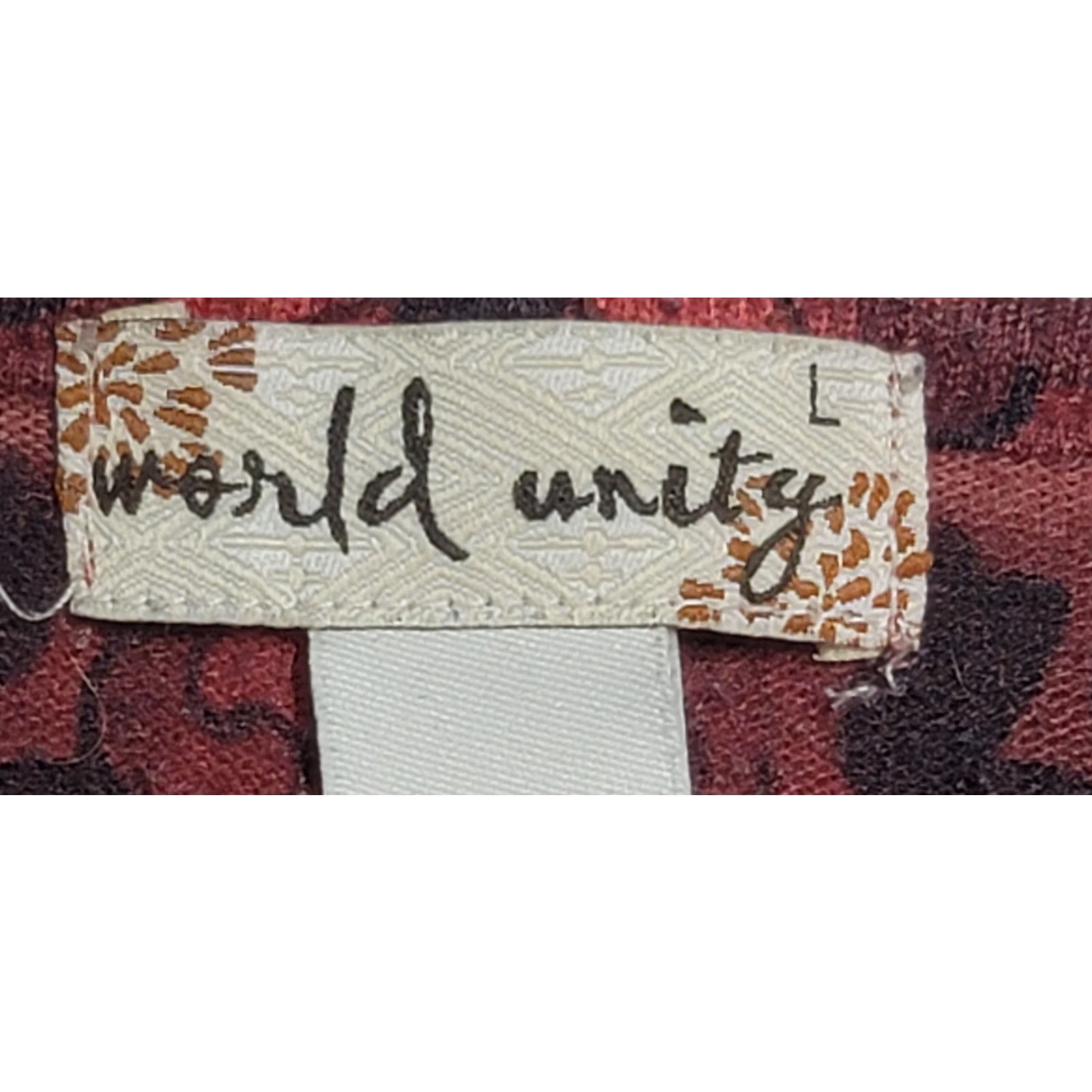 Other World Unity Red Burgundy Lace Bodice Rhinestone Top Large Size L / US 10 / IT 46 - 3 Thumbnail