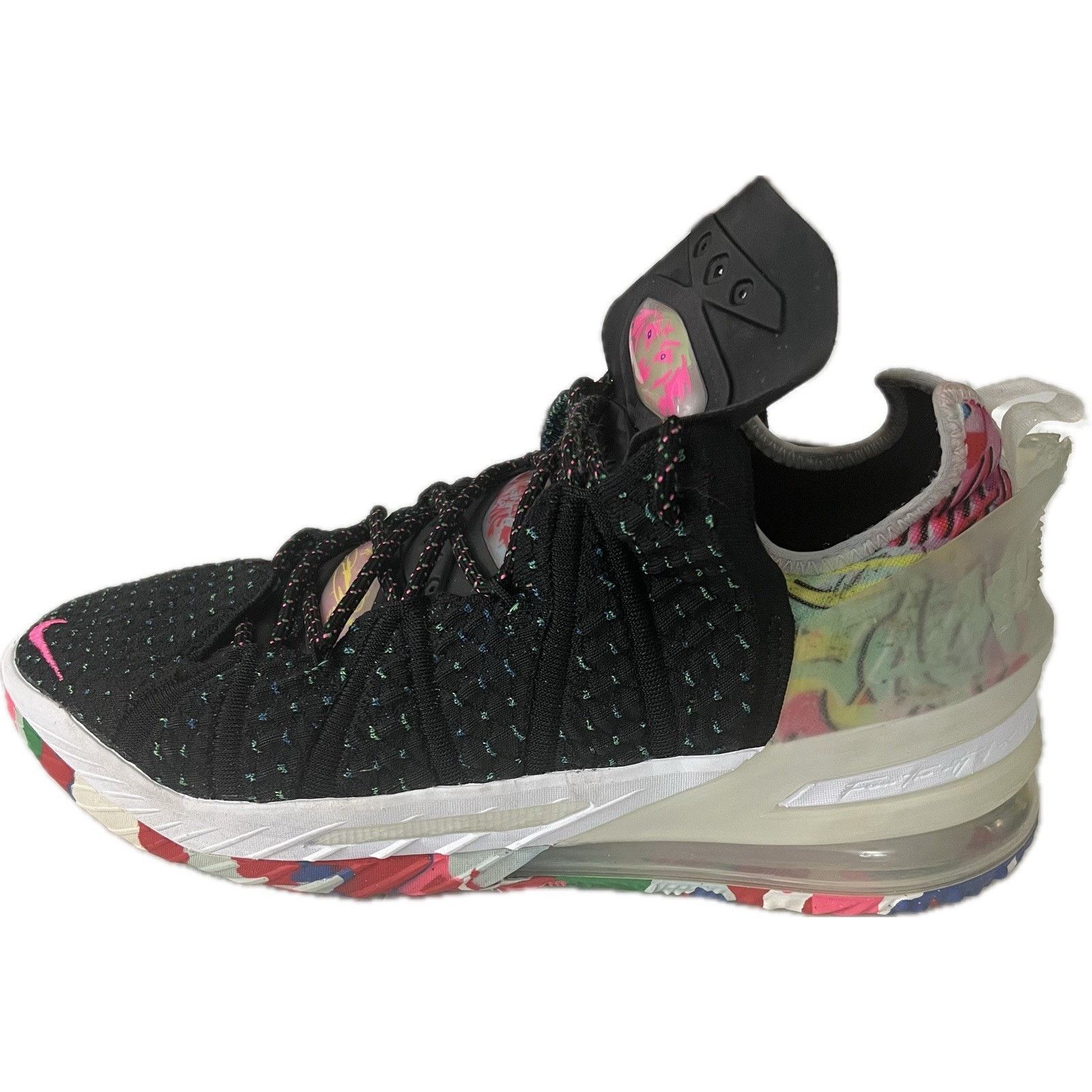 Nike Mens Lebron 18 CQ9283-002 Black Basketball Shoes