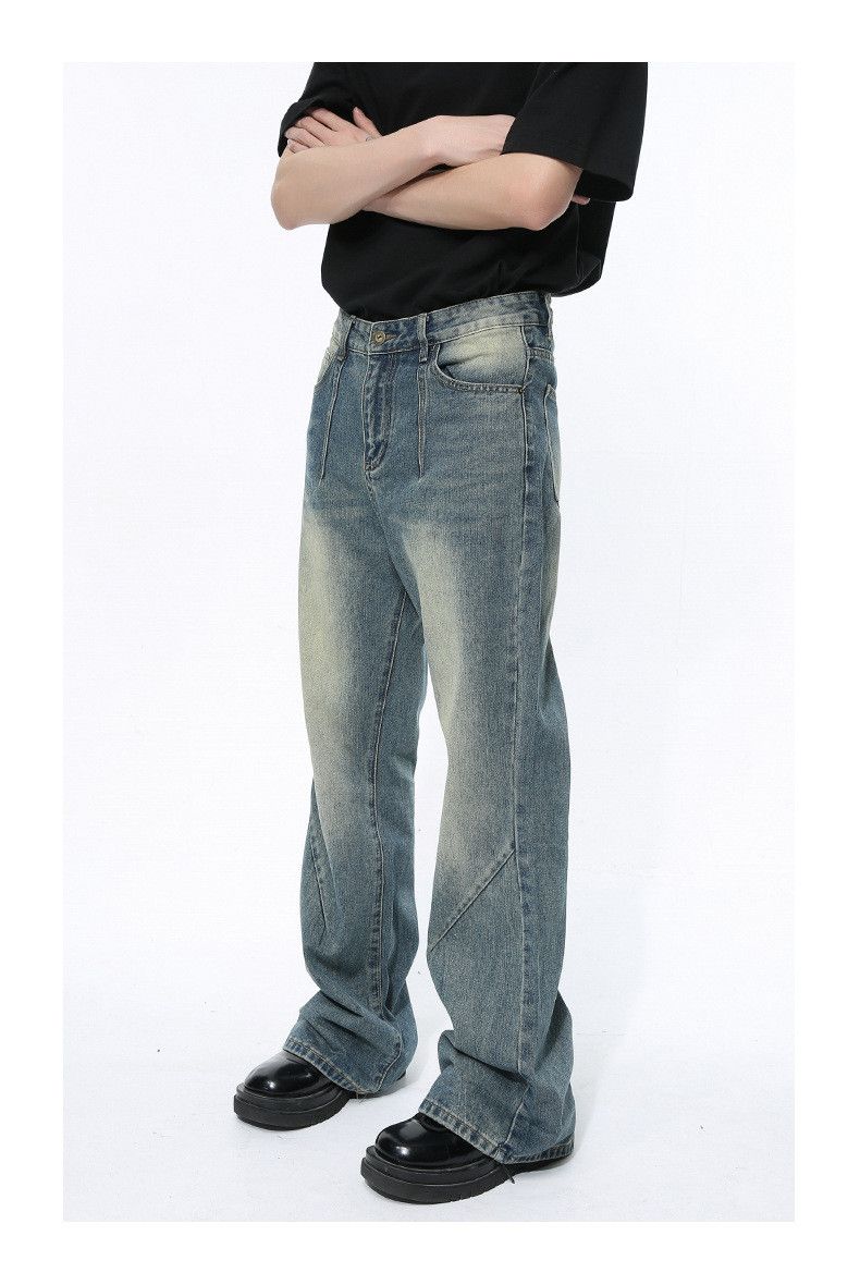 Japanese Brand × Jean High street washed distressed straight bootcut jeans y2k Size US 32 / EU 48 - 3 Thumbnail