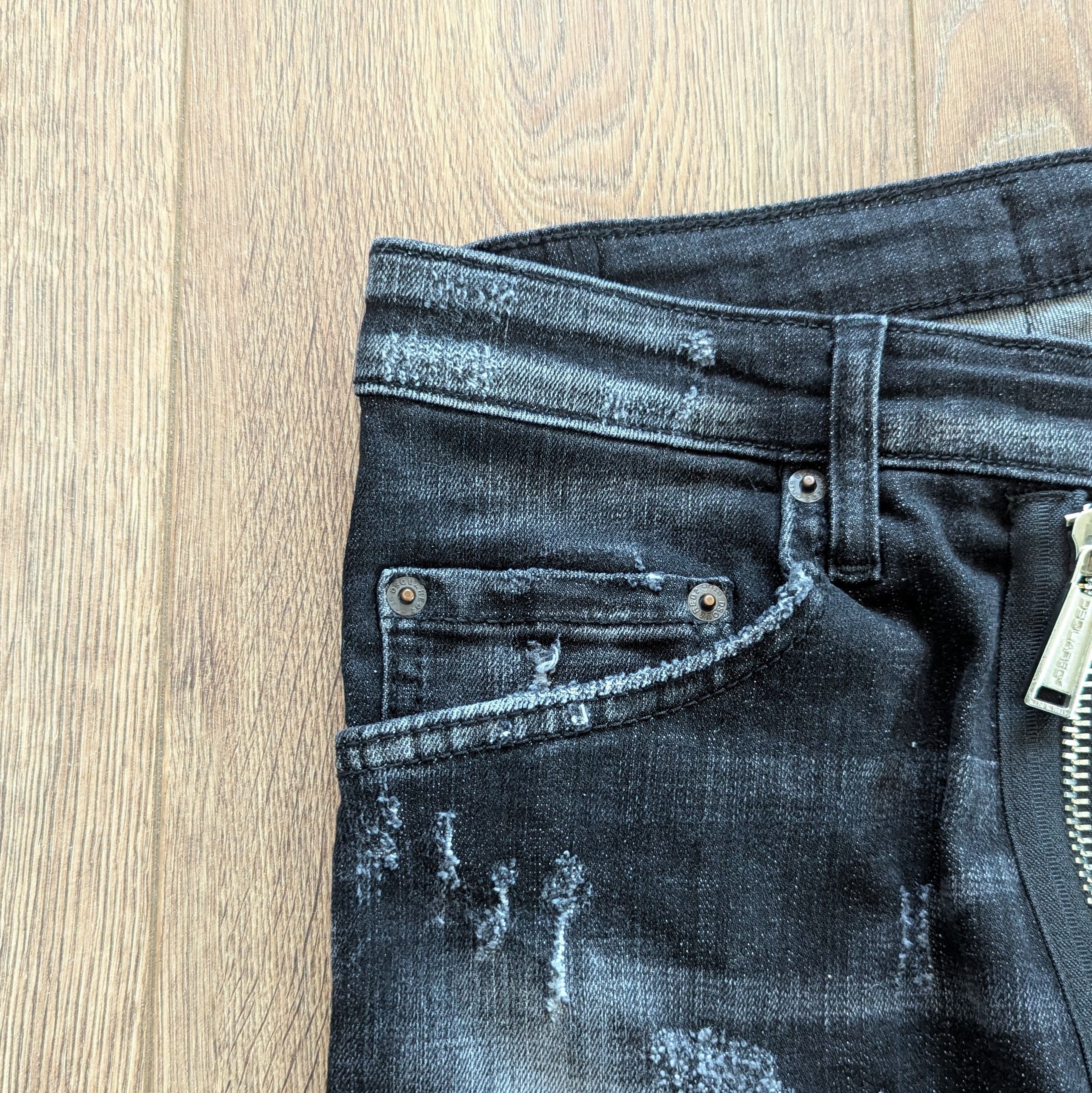 Dsquared2 Dsquared2 Skater Jean 46 Black Made In Italy Luxury Brand Size US 30 / EU 46 - 6 Thumbnail