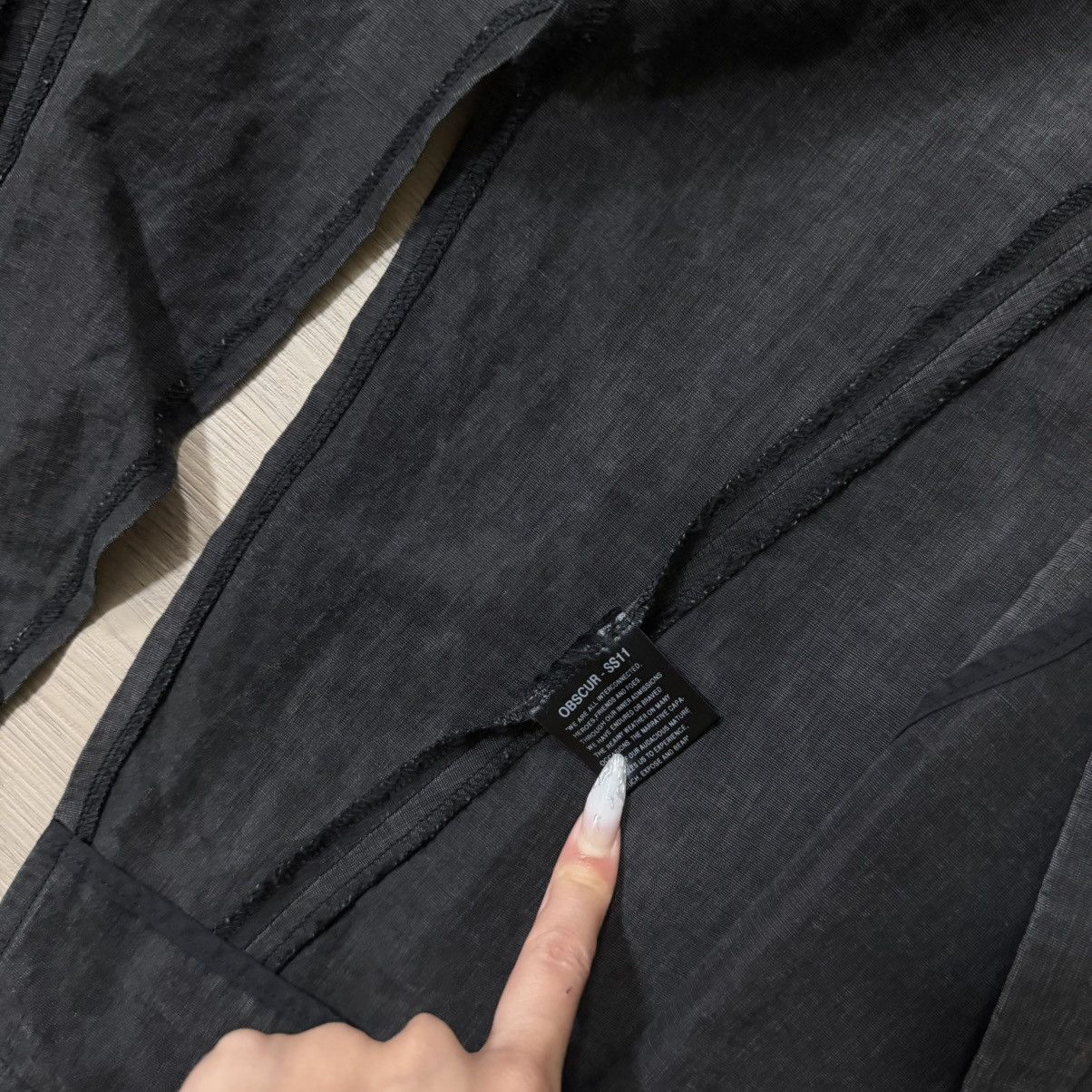 Obscur Obscur black washed coat Size US M / EU 48-50 / 2 - 2 Thumbnail