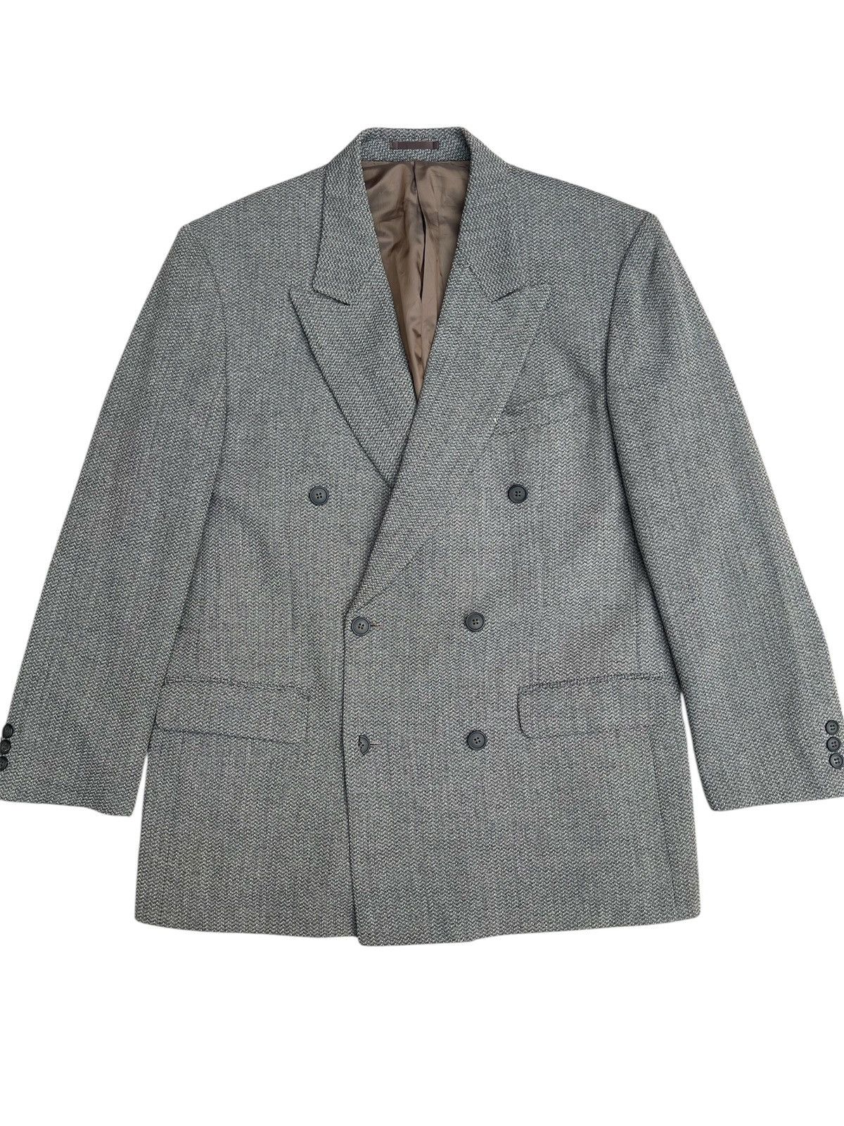 Lanvin Lanvin Paris Peak Lapel DB Blazer Archive Wool Tailoring Size US M / EU 48-50 / 2 - 1 Thumbnail