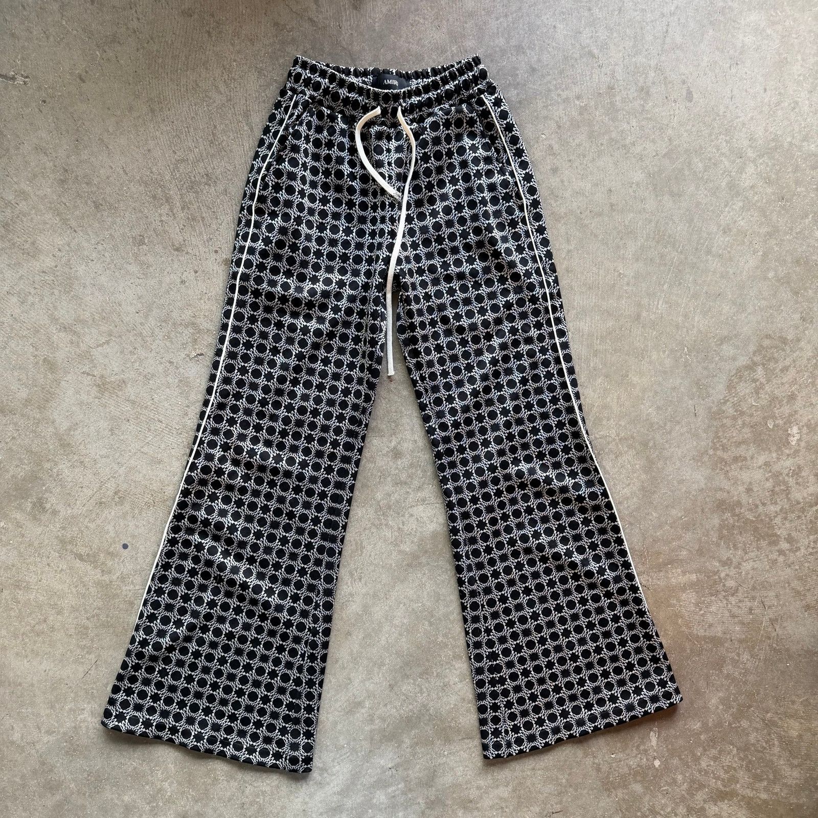 Amiri Amiri Black MA Quad Flared Sweatpants XSmall Size US 27 - 1 Thumbnail