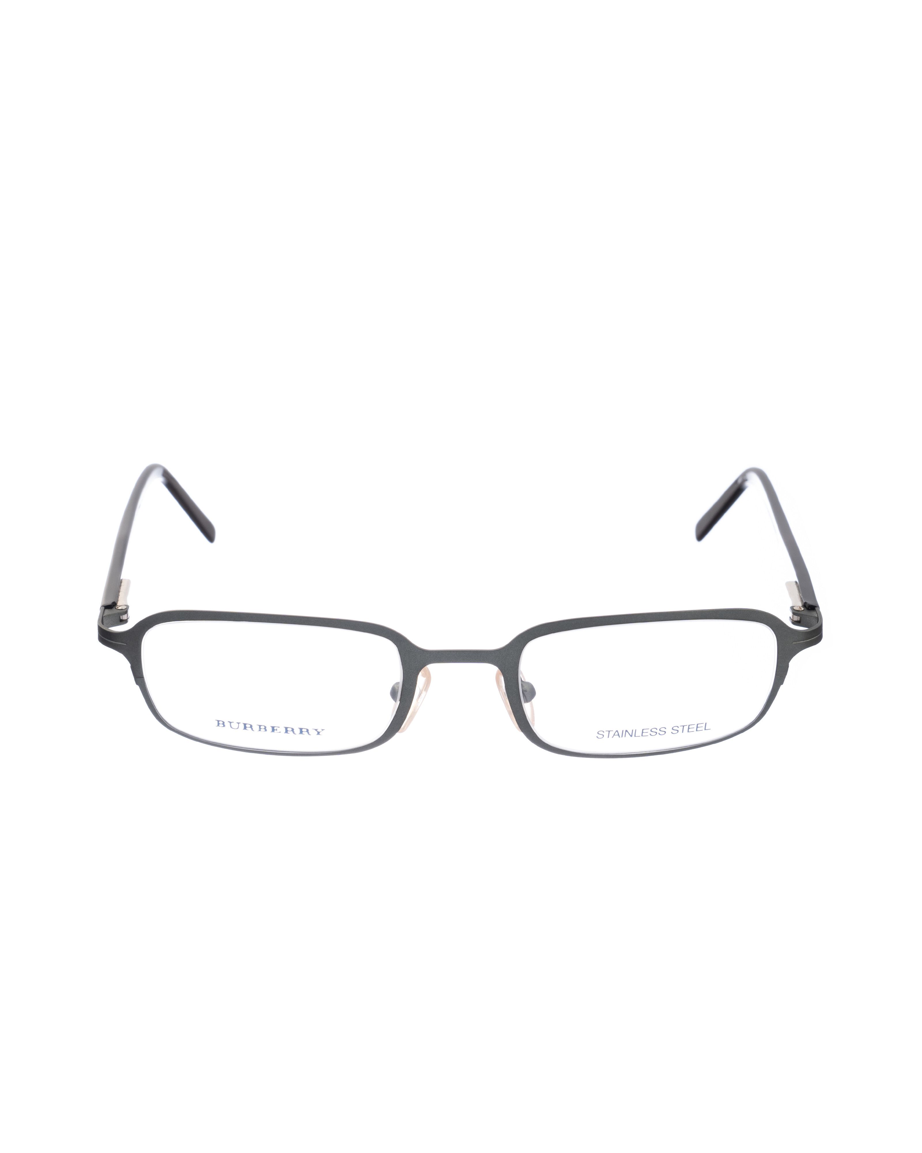 Burberry Burberry 90s Matte Black Grey Rectangle Glasses Size ONE SIZE - 1 Thumbnail