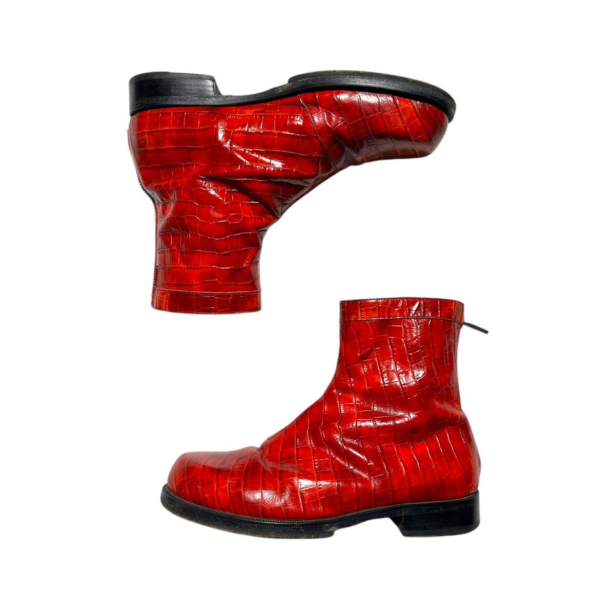 1017 ALYX 9SM Runway croc skin zip boot Size US 11 / EU 44 - 2 Thumbnail