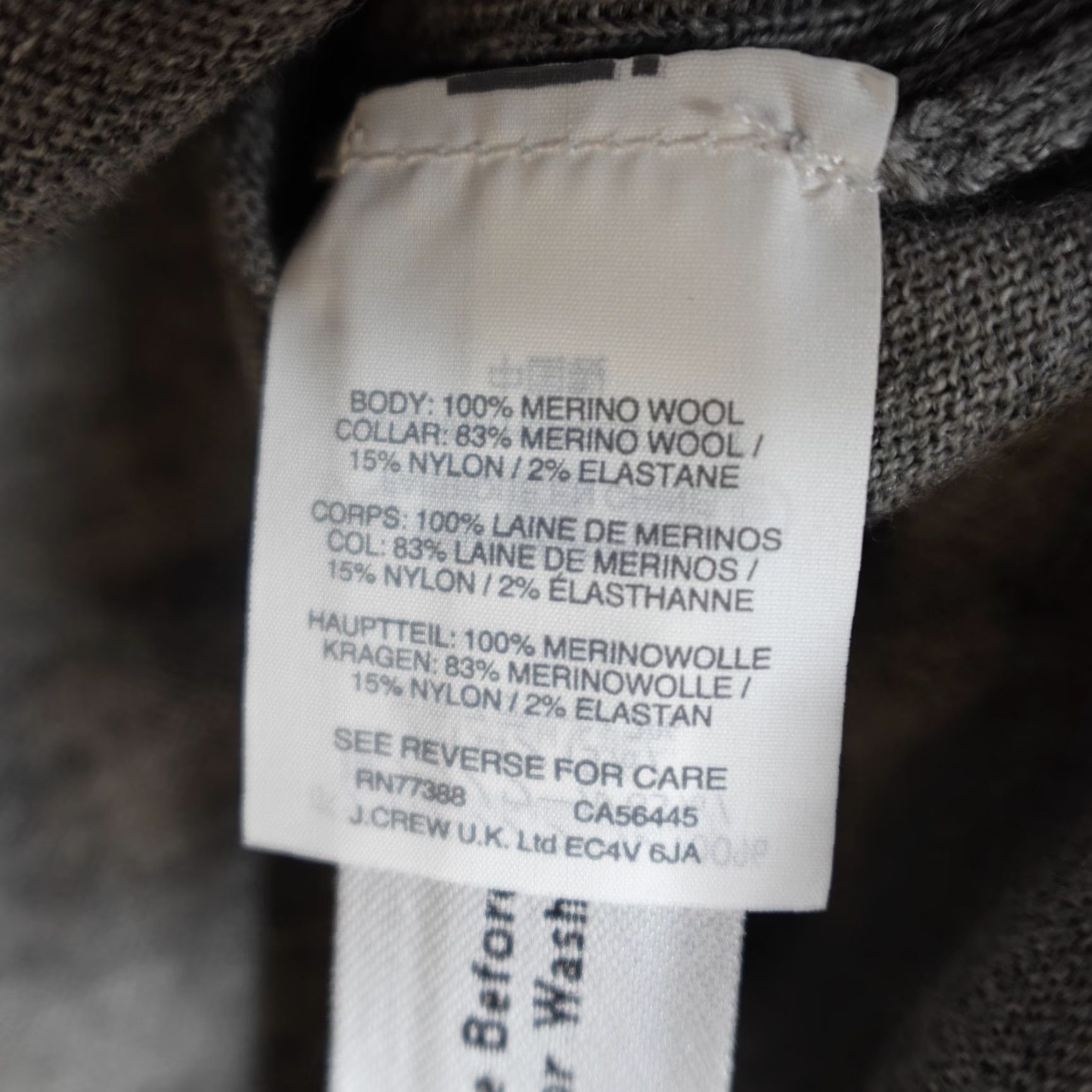 J.Crew J.Crew Sweater Women's Small Gray Turtleneck Merino Wool Pullover Long Sleeve Slits H1610 NEW READ Size S / US 4 / IT 40 - 4 Thumbnail