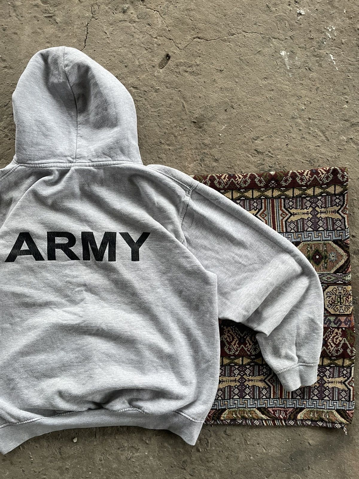 Vintage VINTAGE HOODIE MILITARY ARMY Size US L / EU 52-54 / 3 - 4 Thumbnail