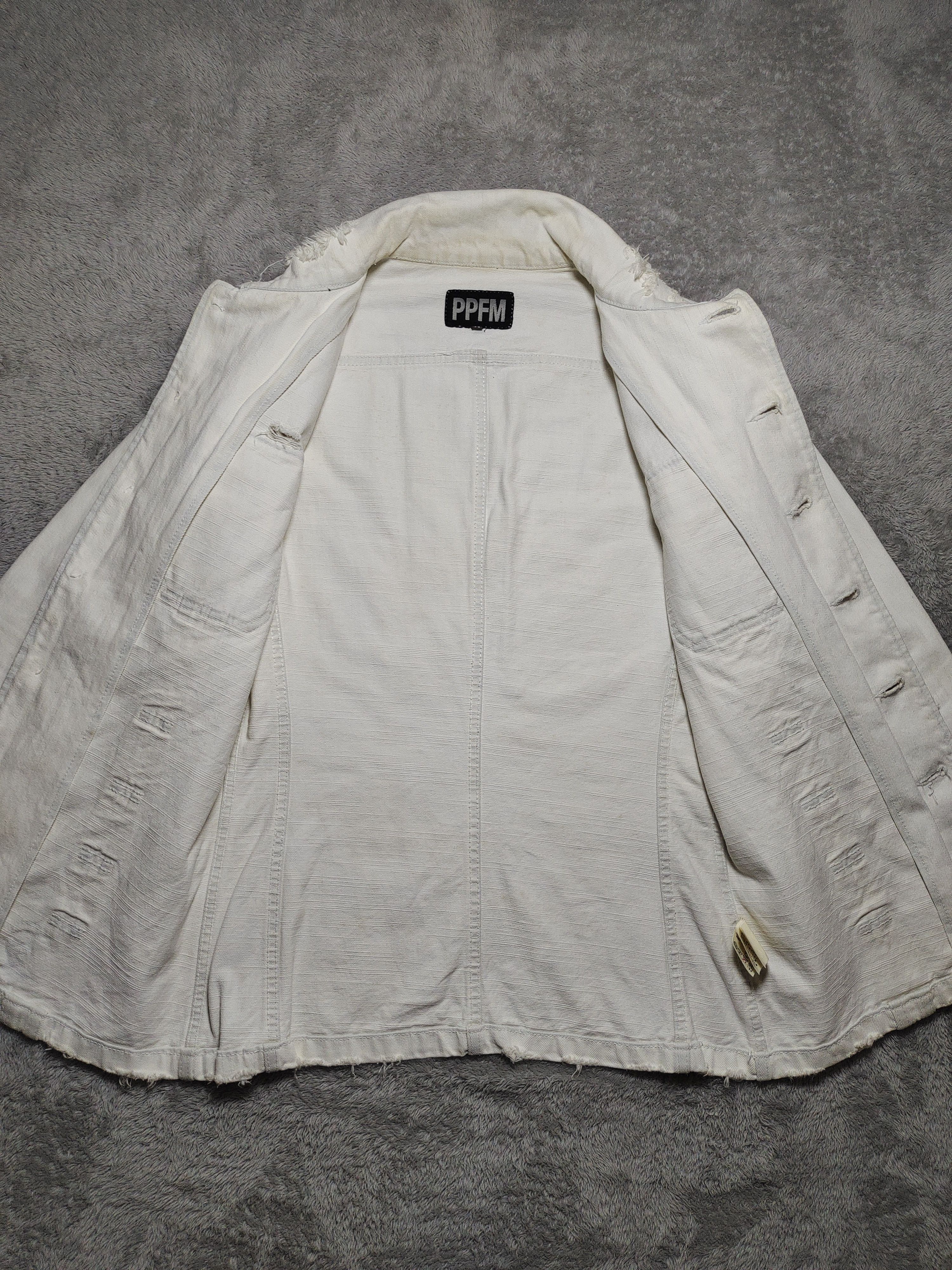 PPFM VINTAGE PPFM WHITE DISTRESSED DENIM Size US M / EU 48-50 / 2 - 6 Thumbnail
